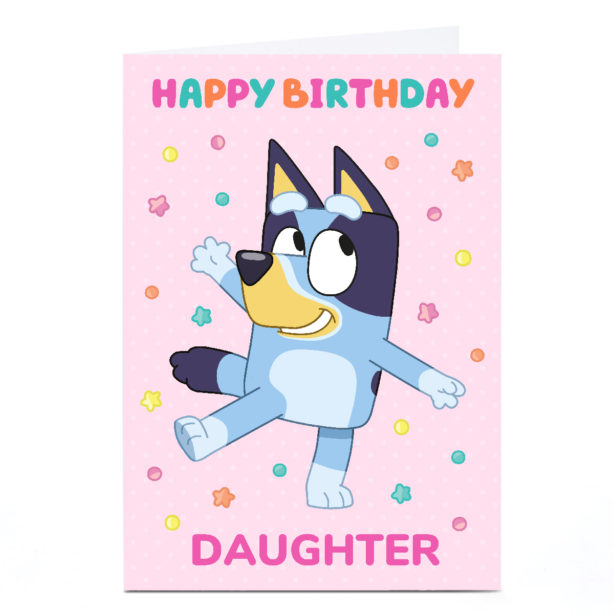  Personalised Birthday Card - Bluey - Female Version