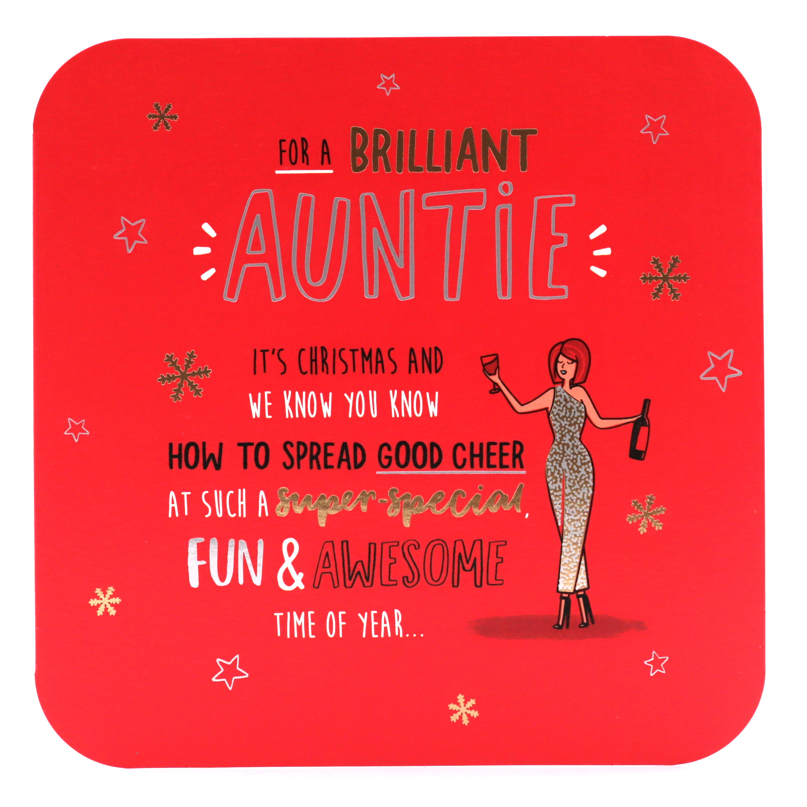 Christmas Card - For A Brilliant Auntie