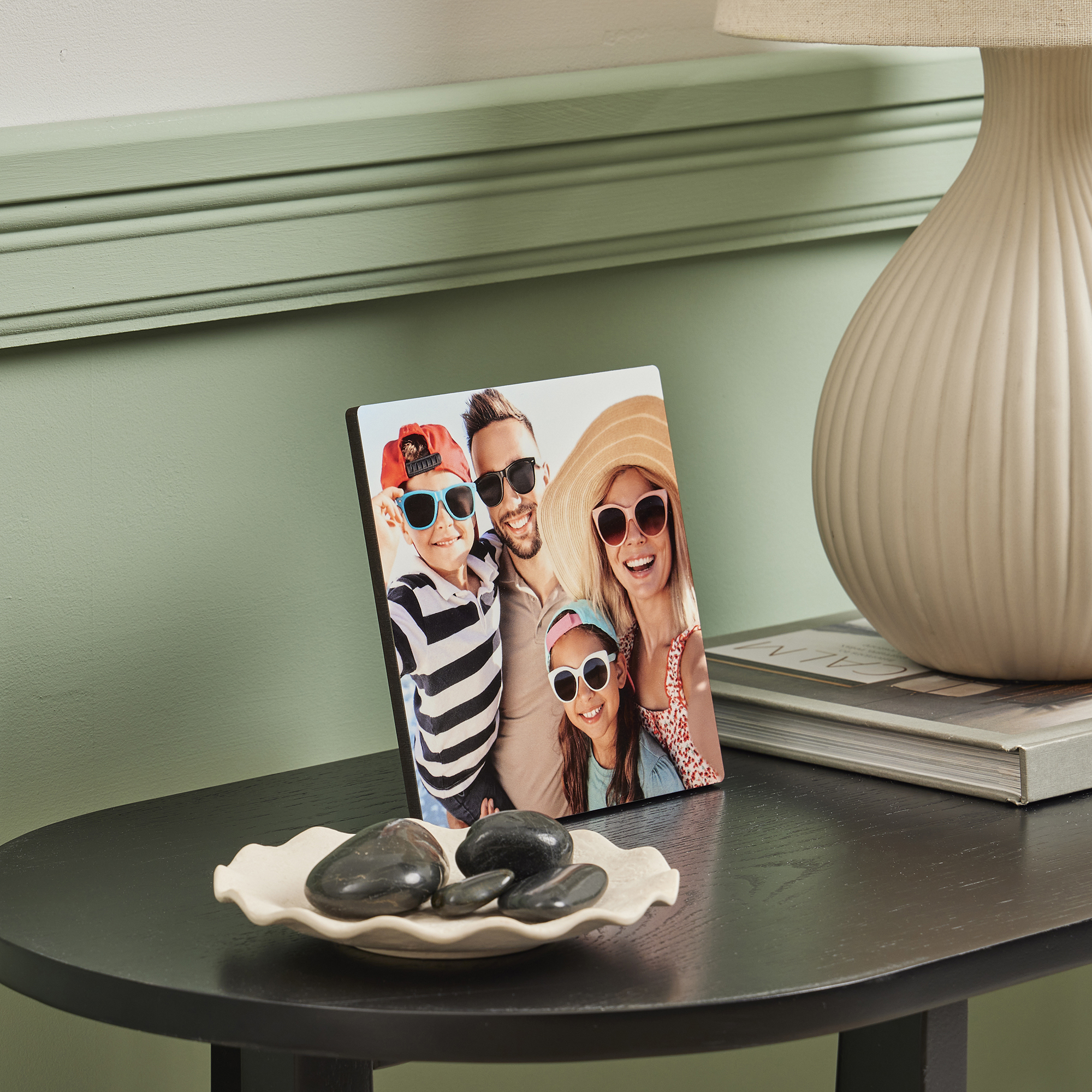 Personalised Wooden Square Photo Panel 15cm x 15cm