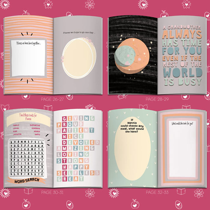 Fill in Your Words for Grandma A5 Personalised Book