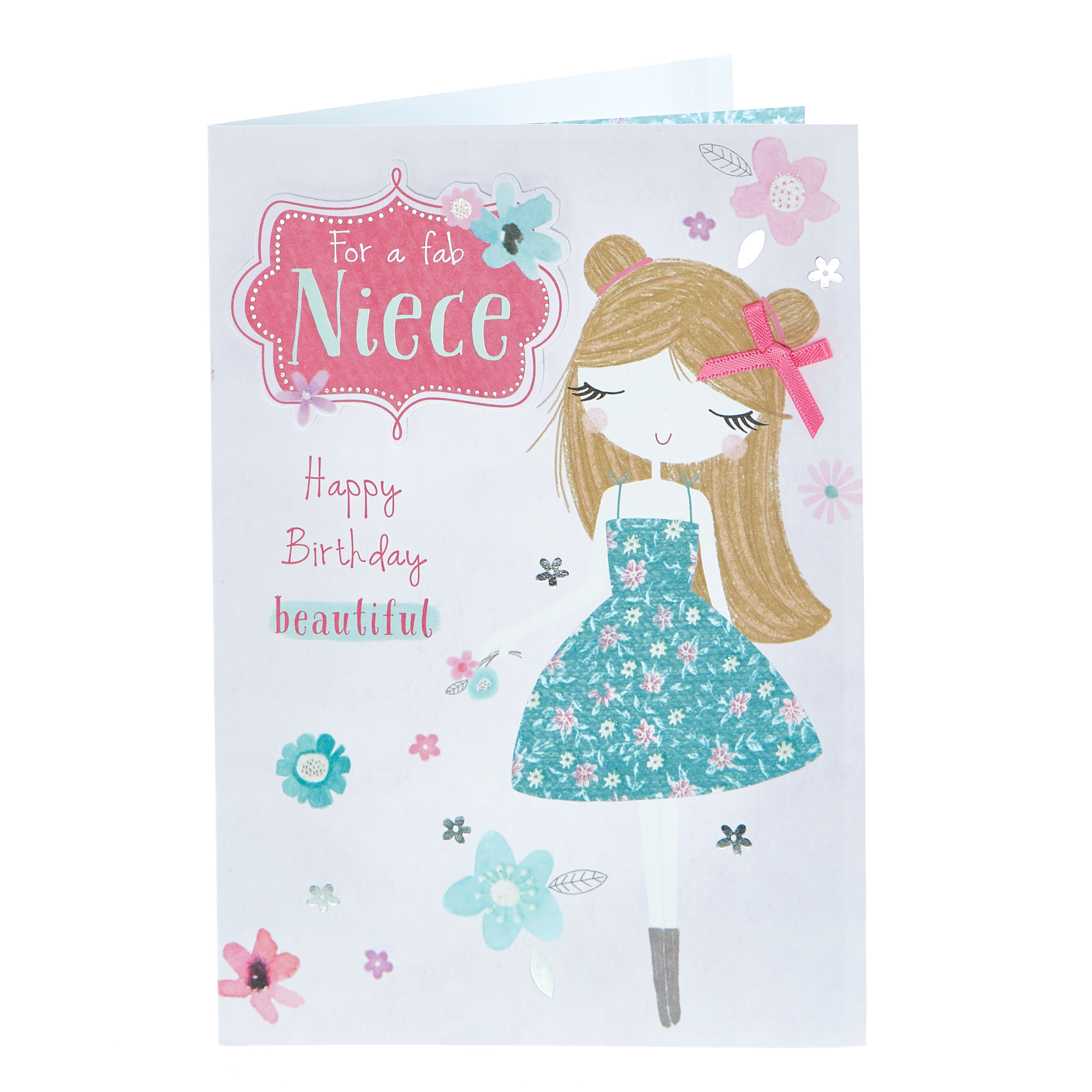 Birthday Card - For A Fab Niece 