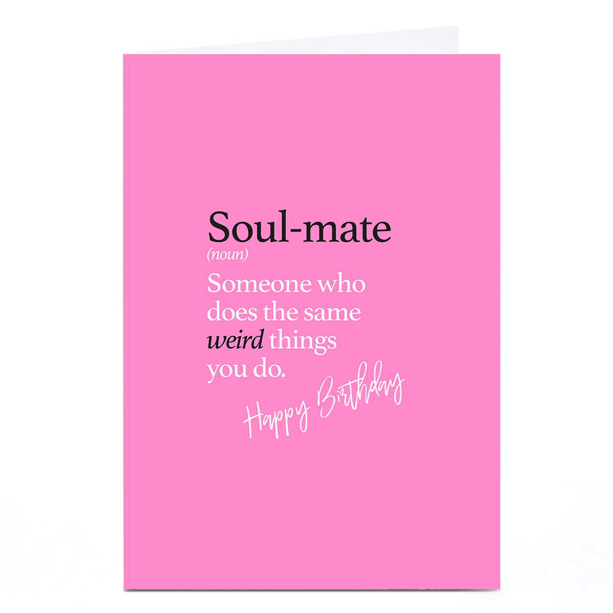 Personalised Punk Birthday Card - Soul-mate