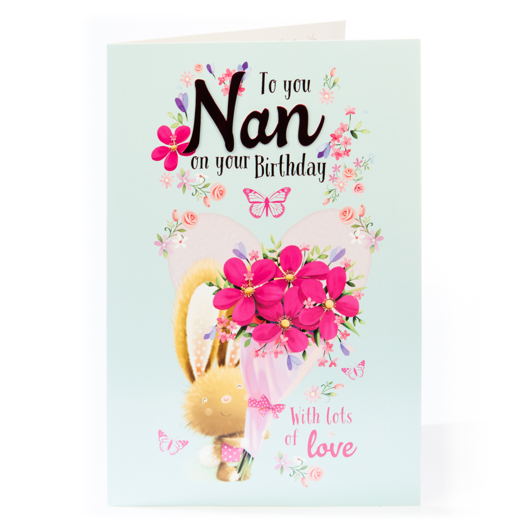 Giant Birthday Card - Nan With Lots Of Love