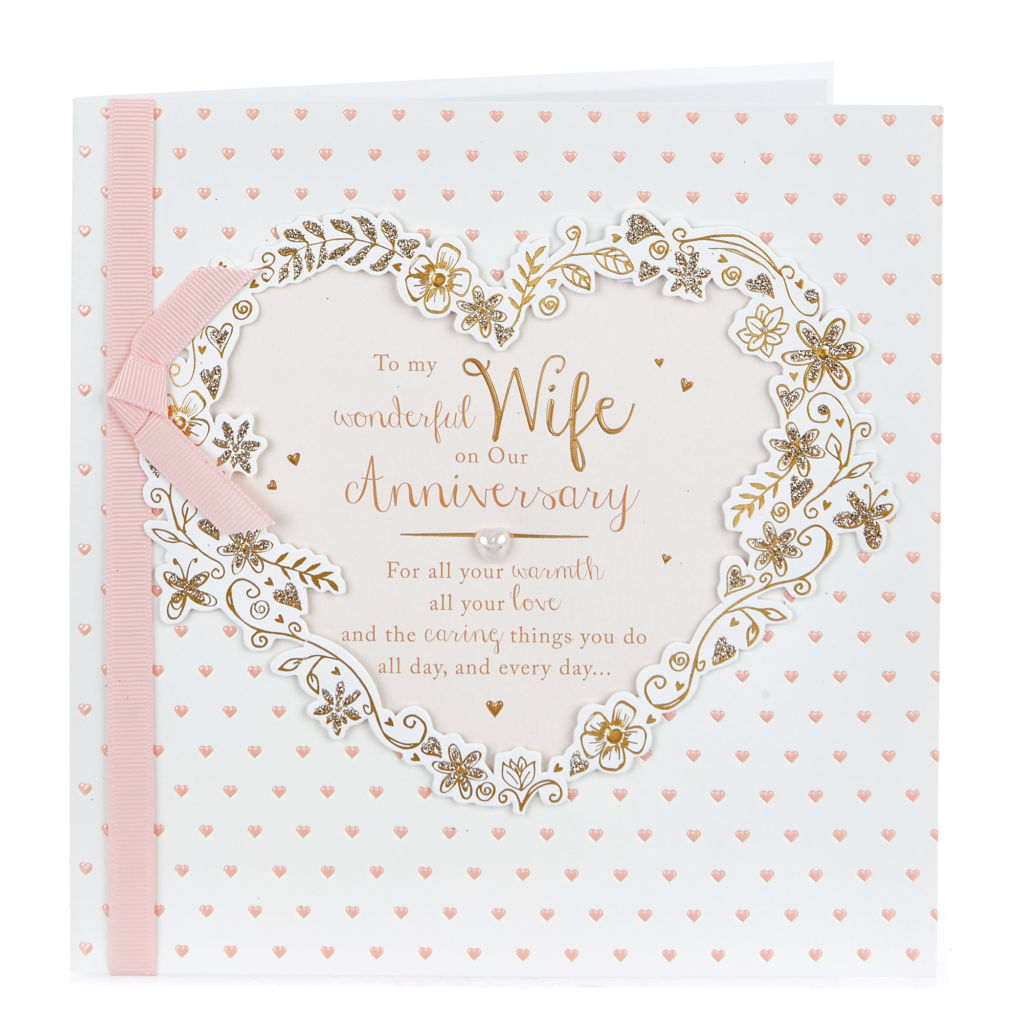 Exquisite Collection Anniversary Card - Wonderful Wife
