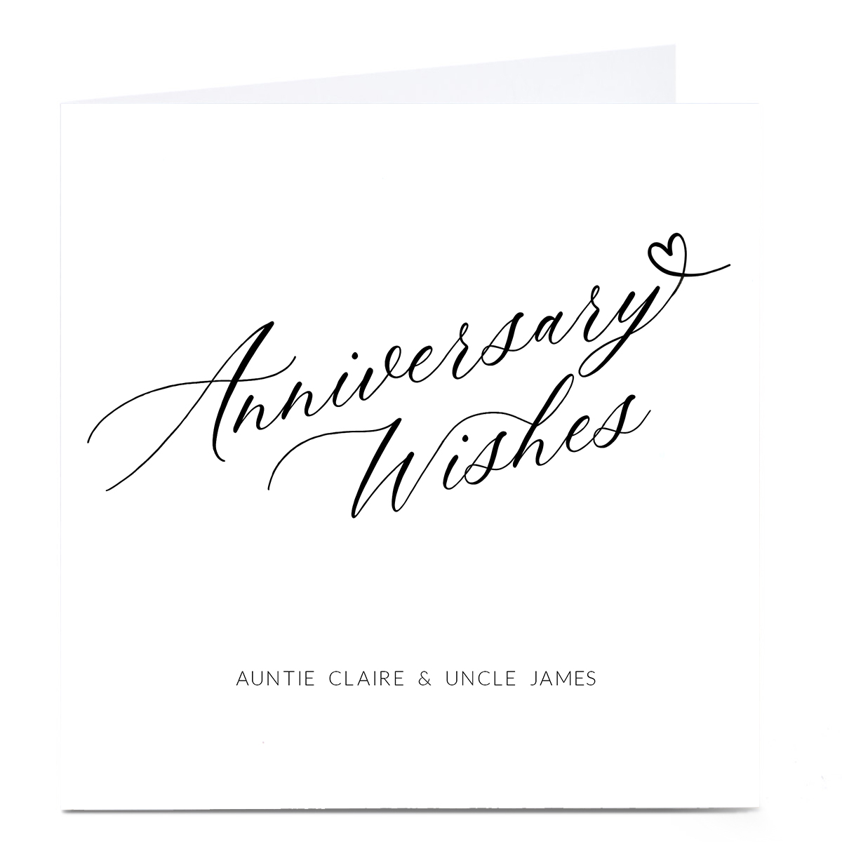 Personalised Anniversary Card - Anniversary Wishes