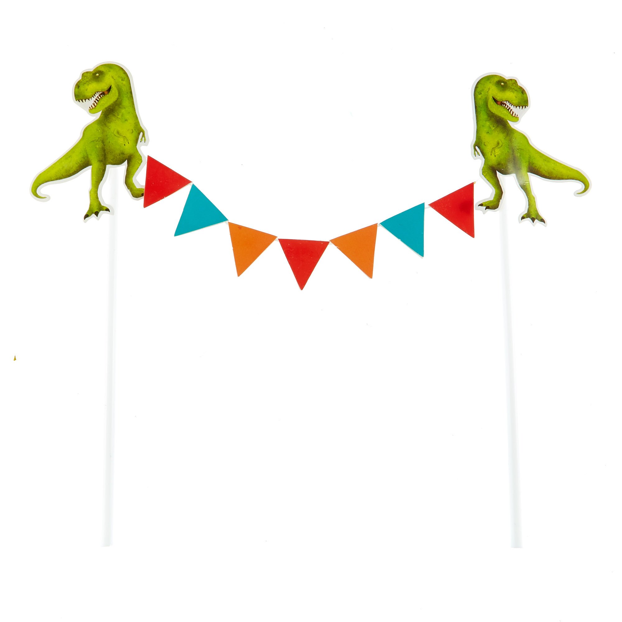 Dinosaur & Bunting Cake Topper