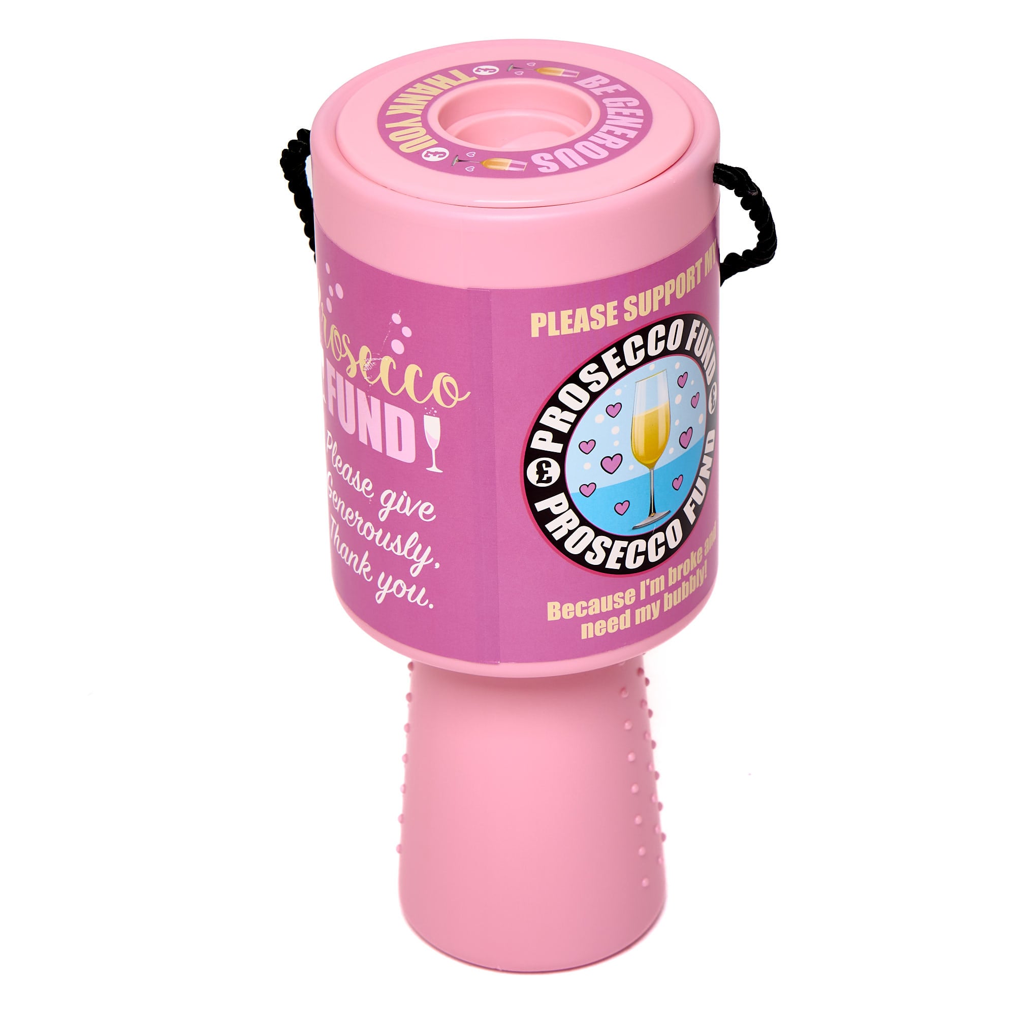 Prosecco Fund Novelty Charity Box & Stickers