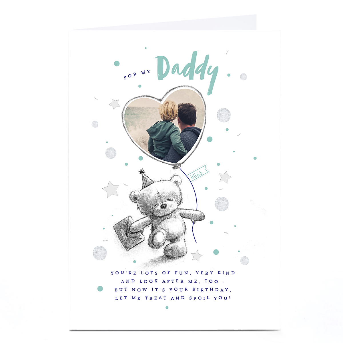 Personalised Birthday Photo Card - For My Daddy