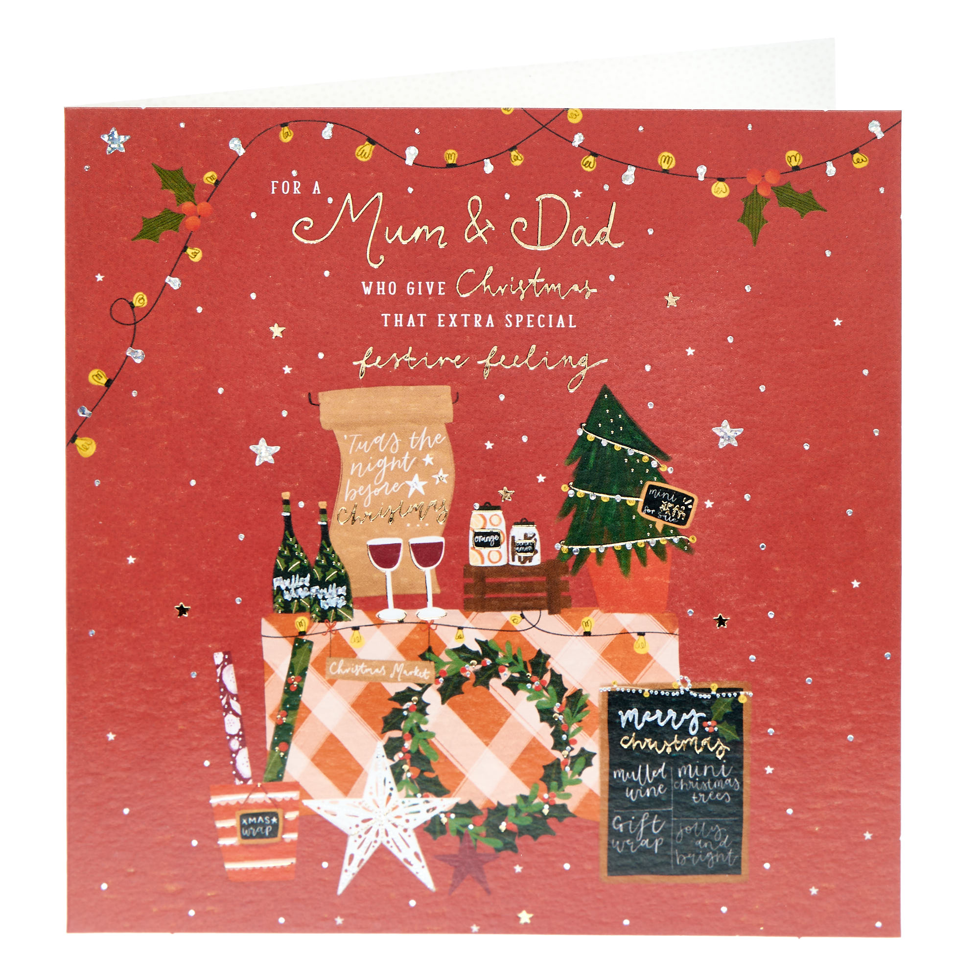 Mum & Dad Extra Special Feeling Christmas Card