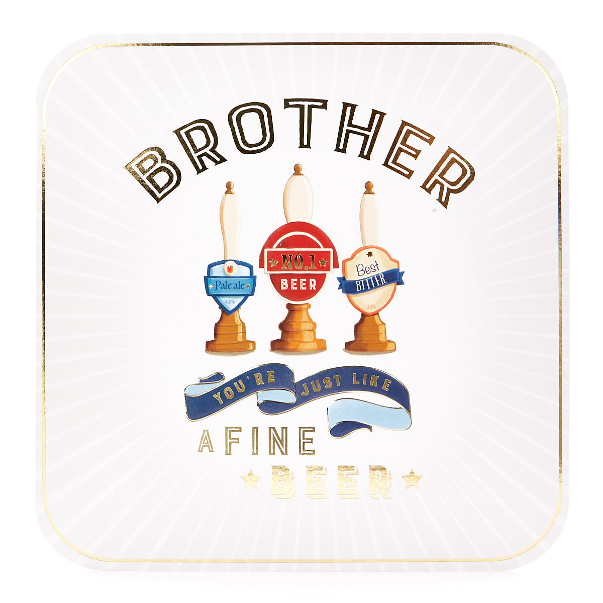 Platinum Collection Birthday Card - Brother Fine Beer