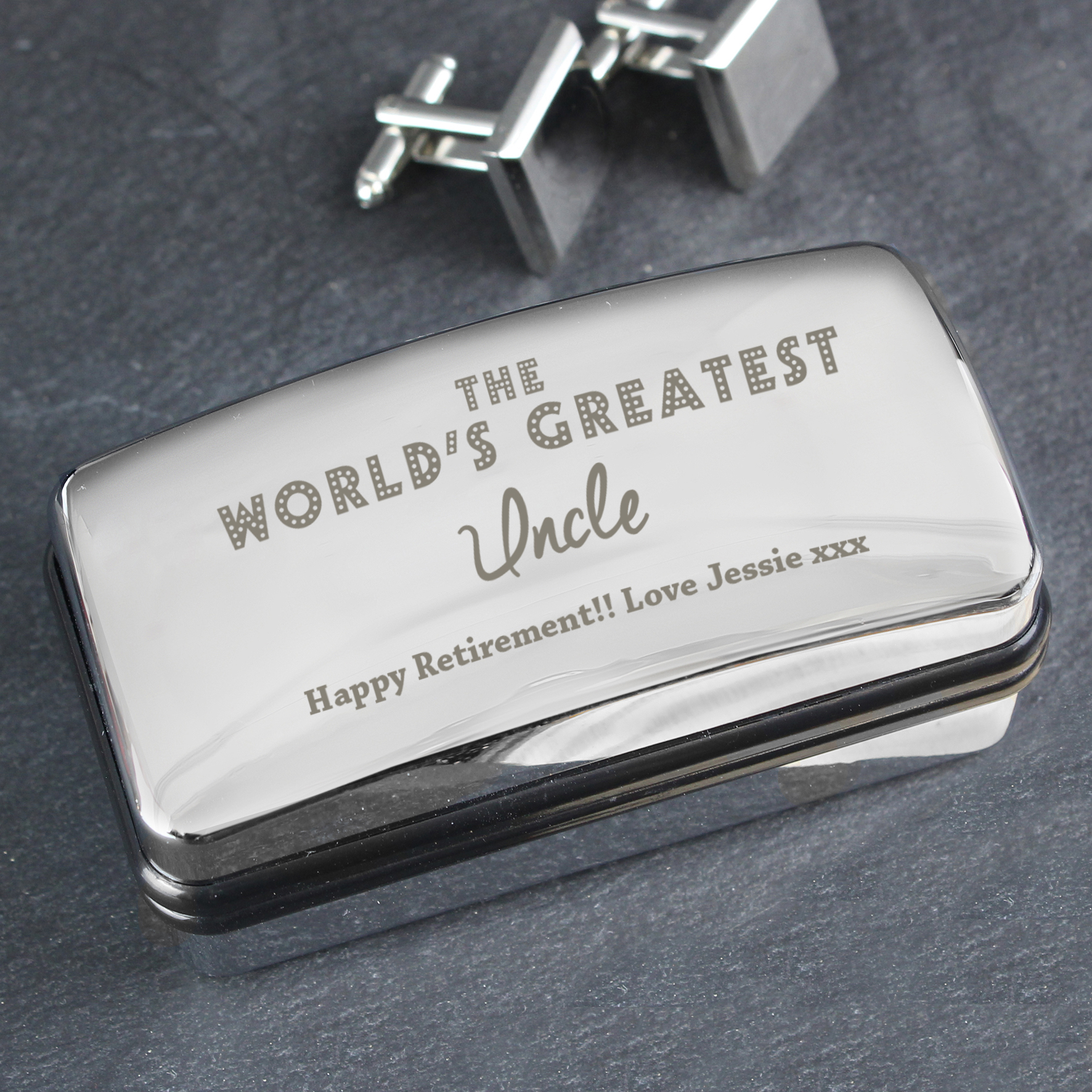 Personalised The World's Greatest Cufflink Box