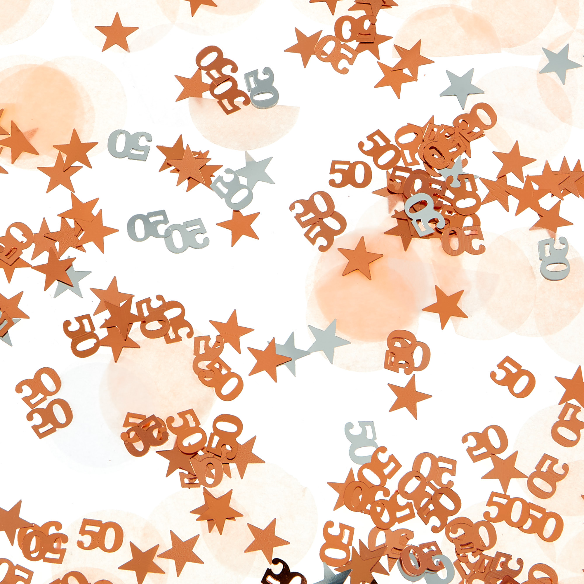 Rose Gold 50th Birthday Foiletti