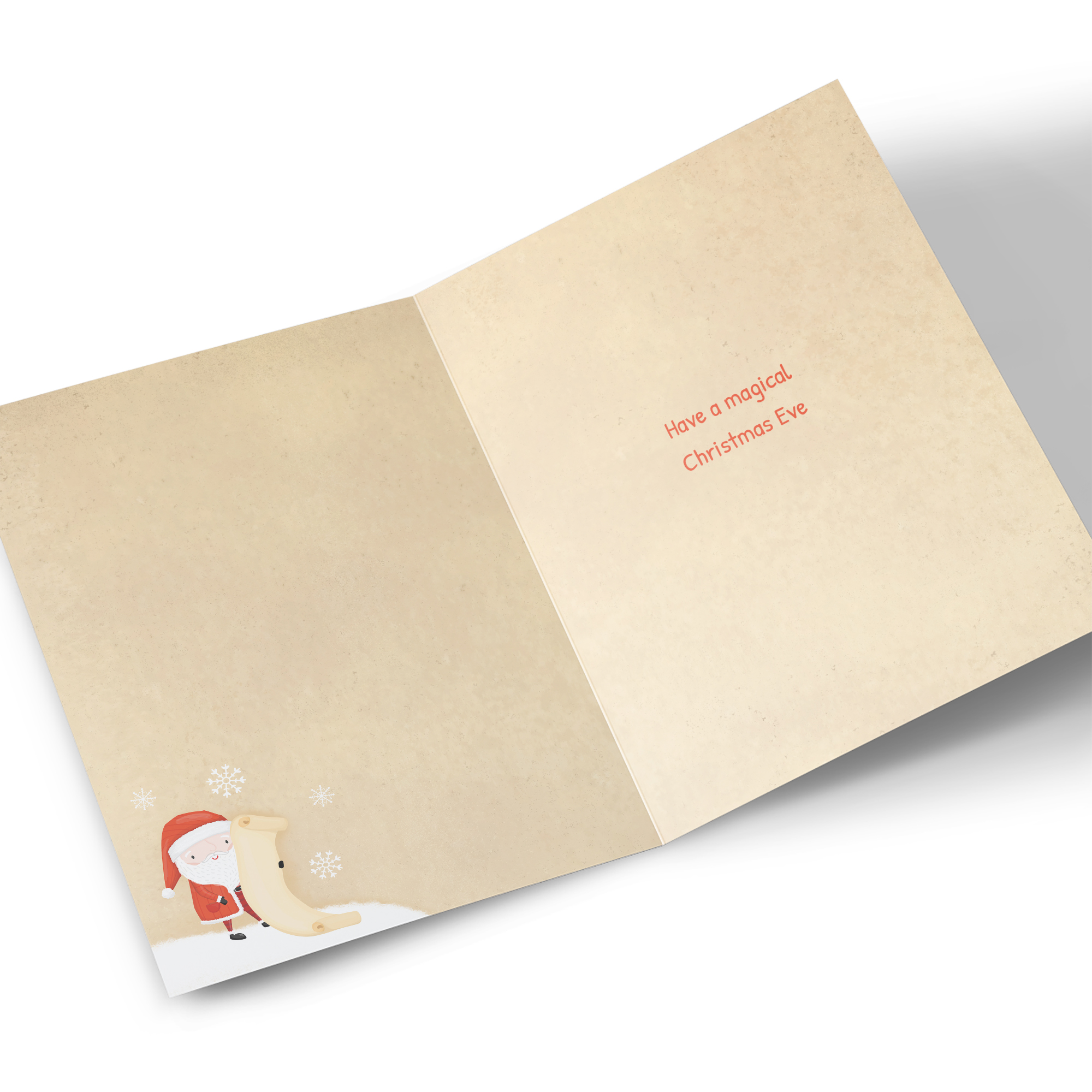 Personalised Christmas Card - Message From Santa