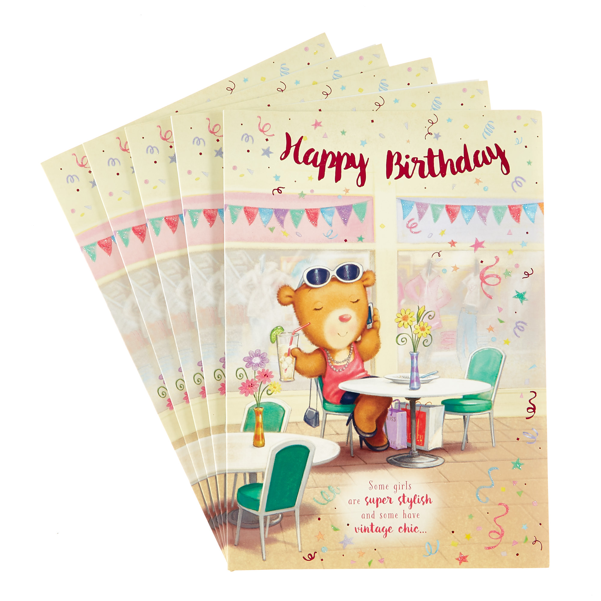 Birthday Cards - Girls Are Super Stylish (Pack of 12)