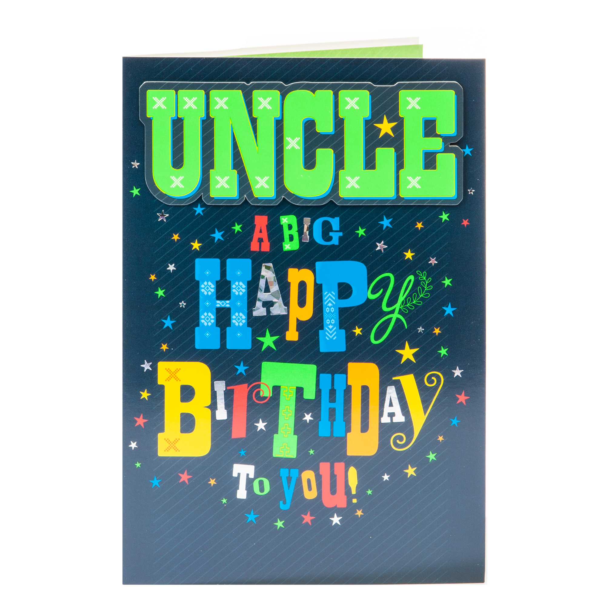 Birthday Card - Uncle A Big Happy Birthday