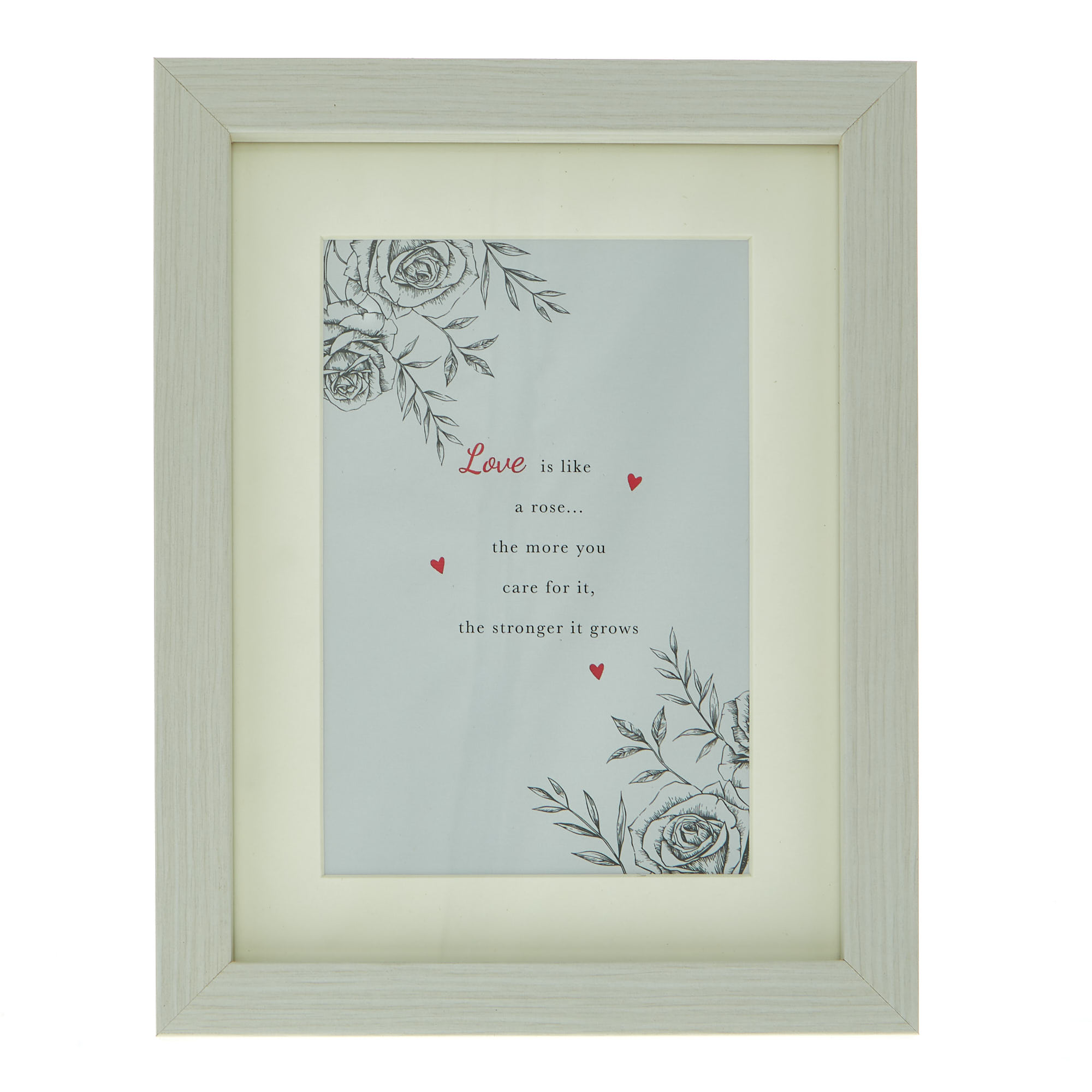 Love Is Like A Rose Framed Wall Art