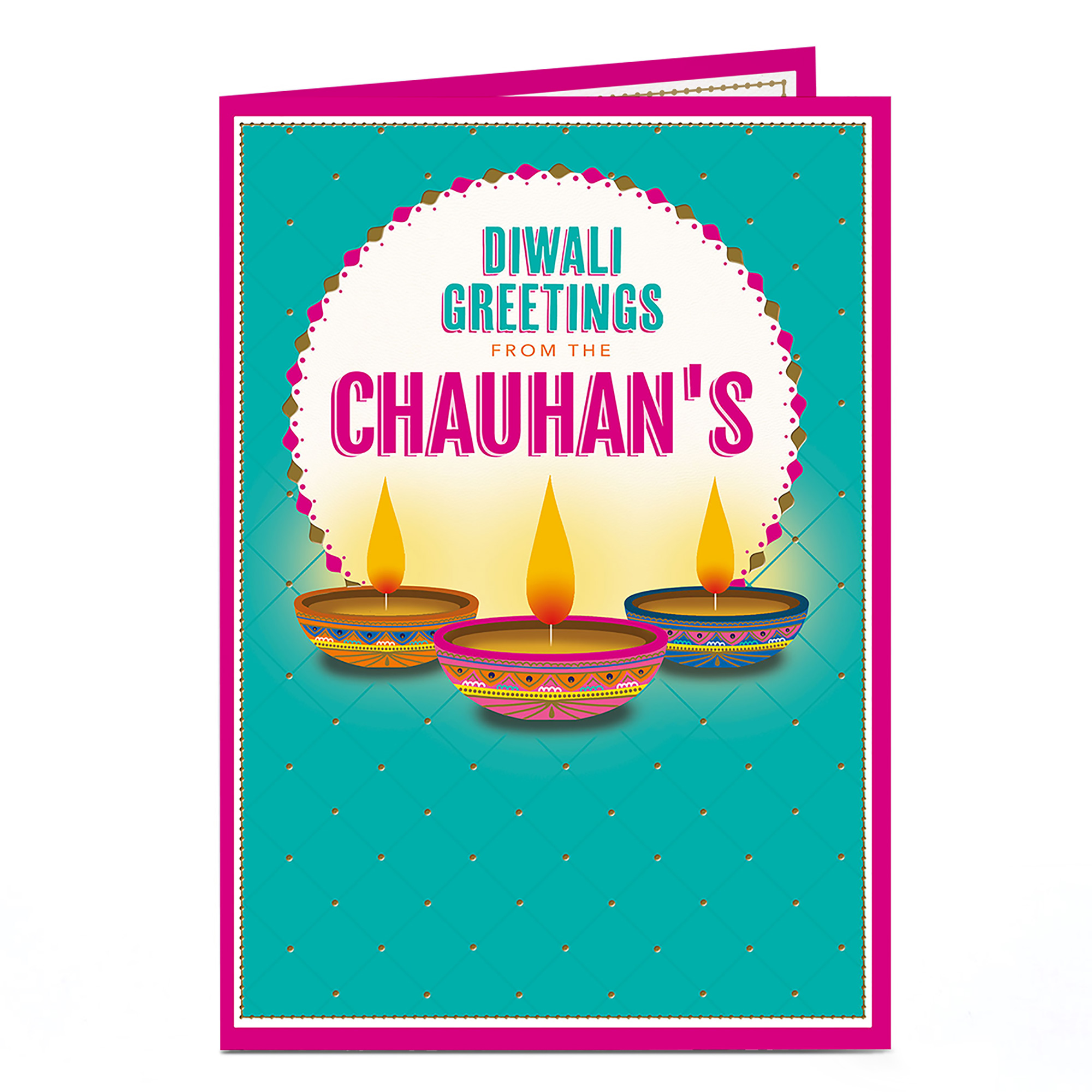 Personalised Diwali Card - Greetings From The