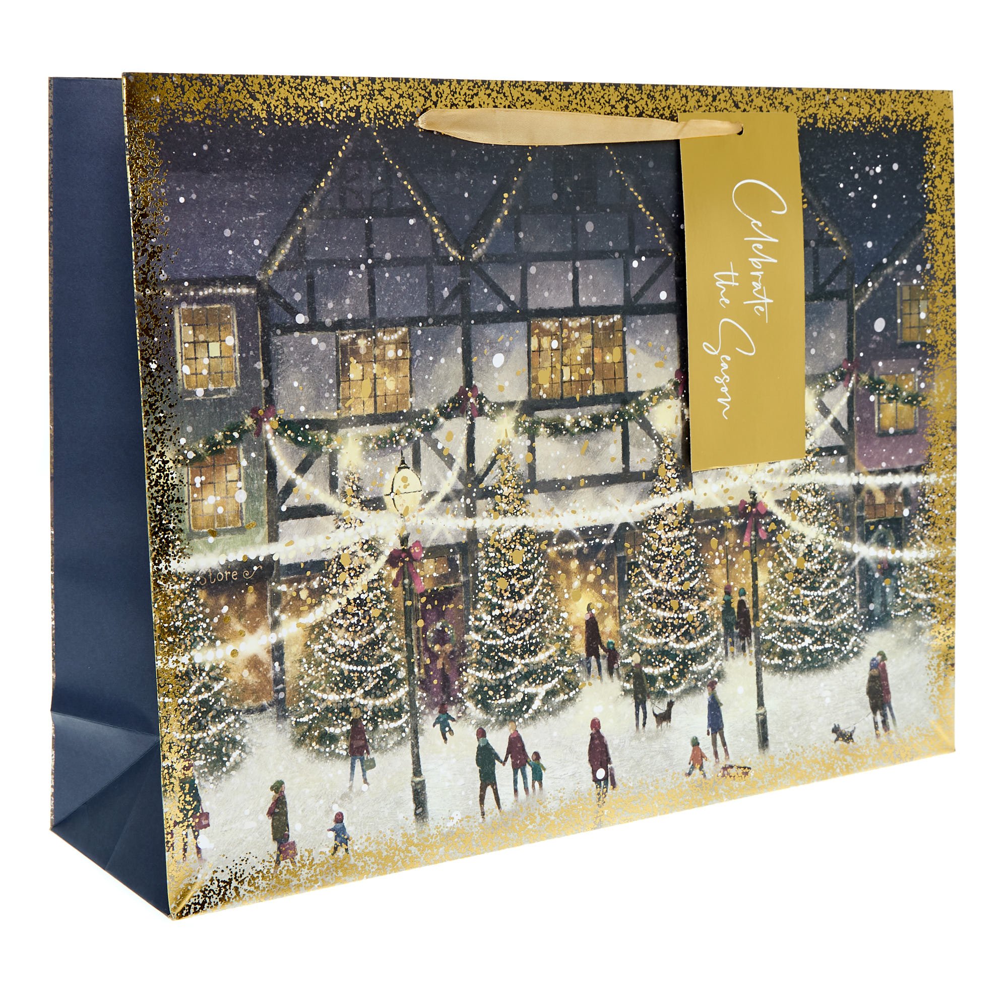 Extra Large Landscape Winter Scene Gift Bag