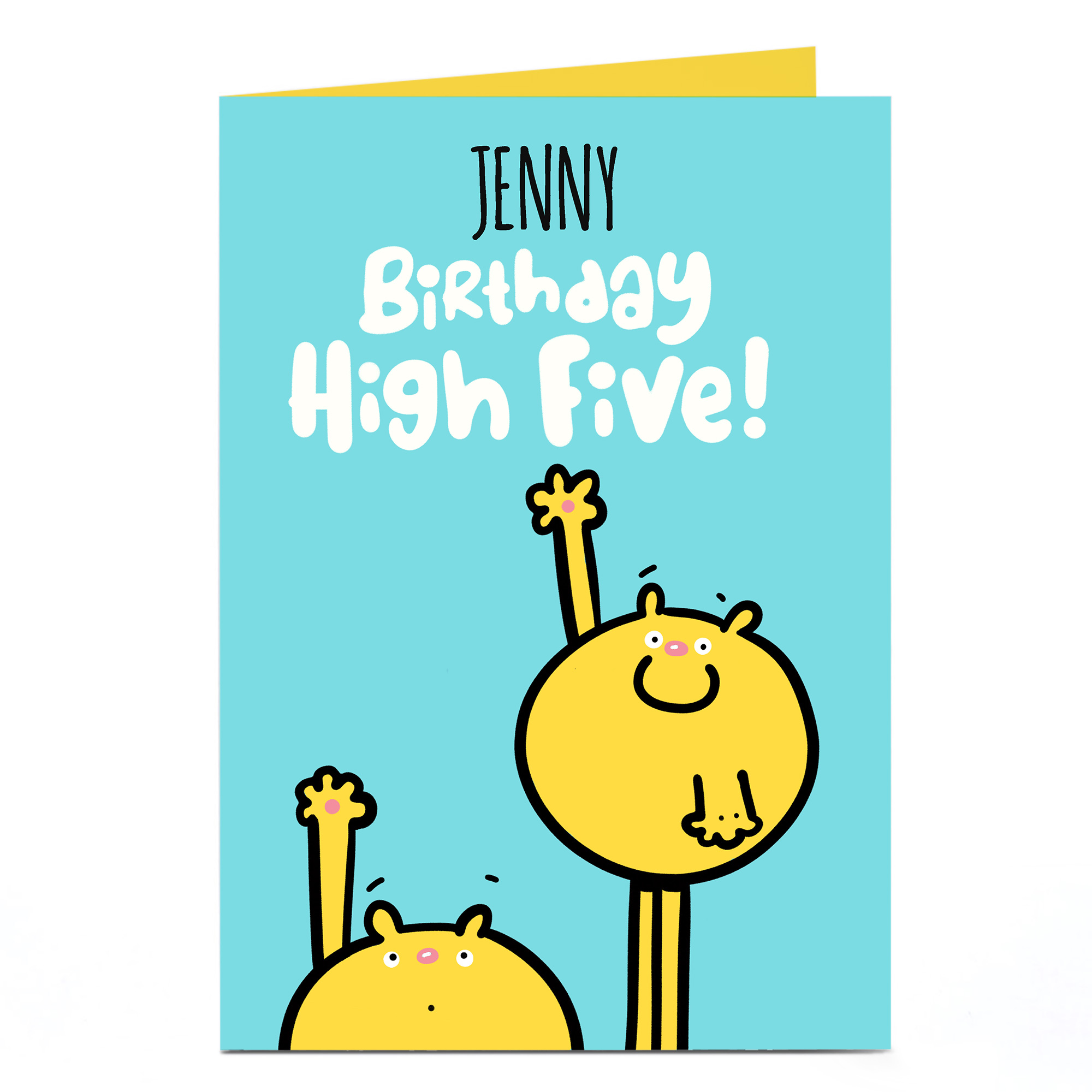 Personalised Fruitloops Birthday Card - High Five!