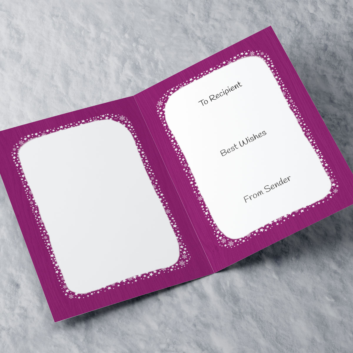 Personalised Hugs Christmas Card - Gold Polka Dots & Frame