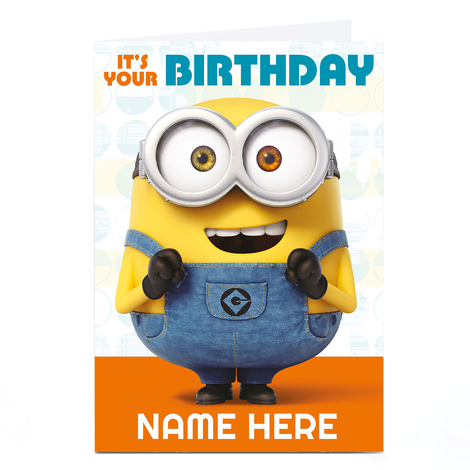 Personalised Despicable Me Card - Minion: It's Your Birthday