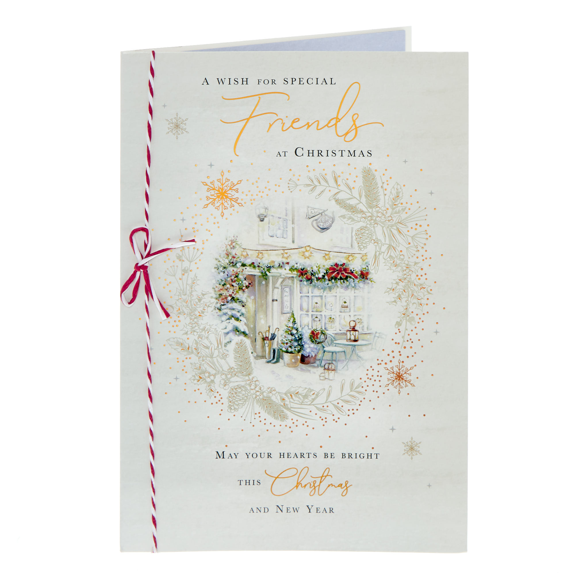 Friends May Your Hearts Be Bright Christmas Card