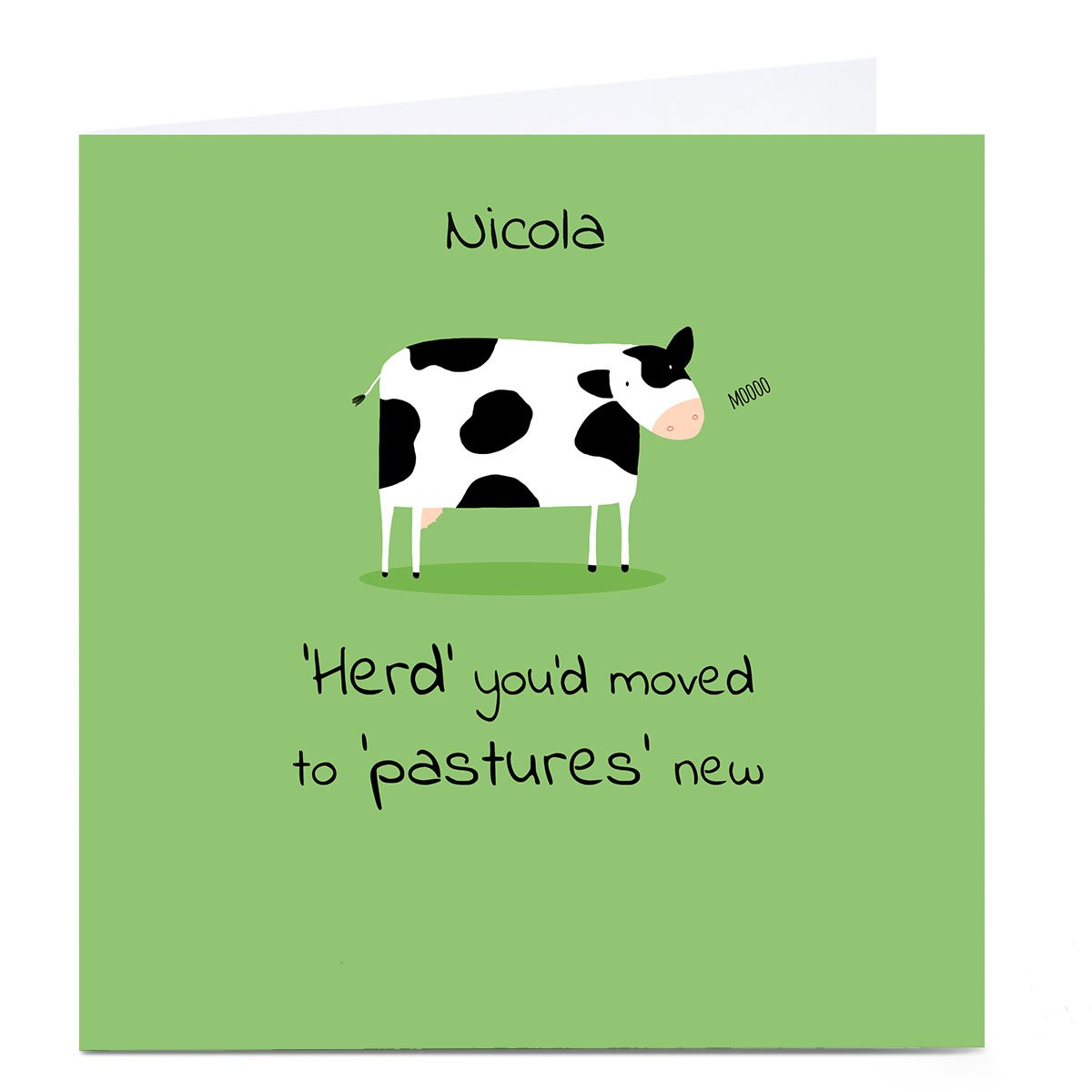 Personalised Cory Reid Card - Herd You Moved