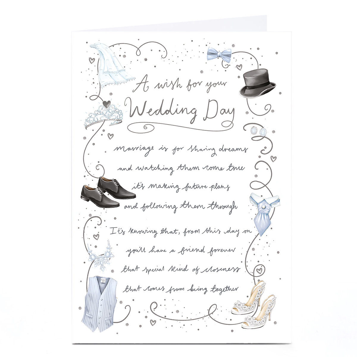 Wedding Card - Sharing Dreams and Watching Them Come True
