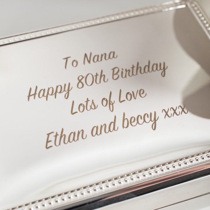 Personalised Engraved Jewellery Box