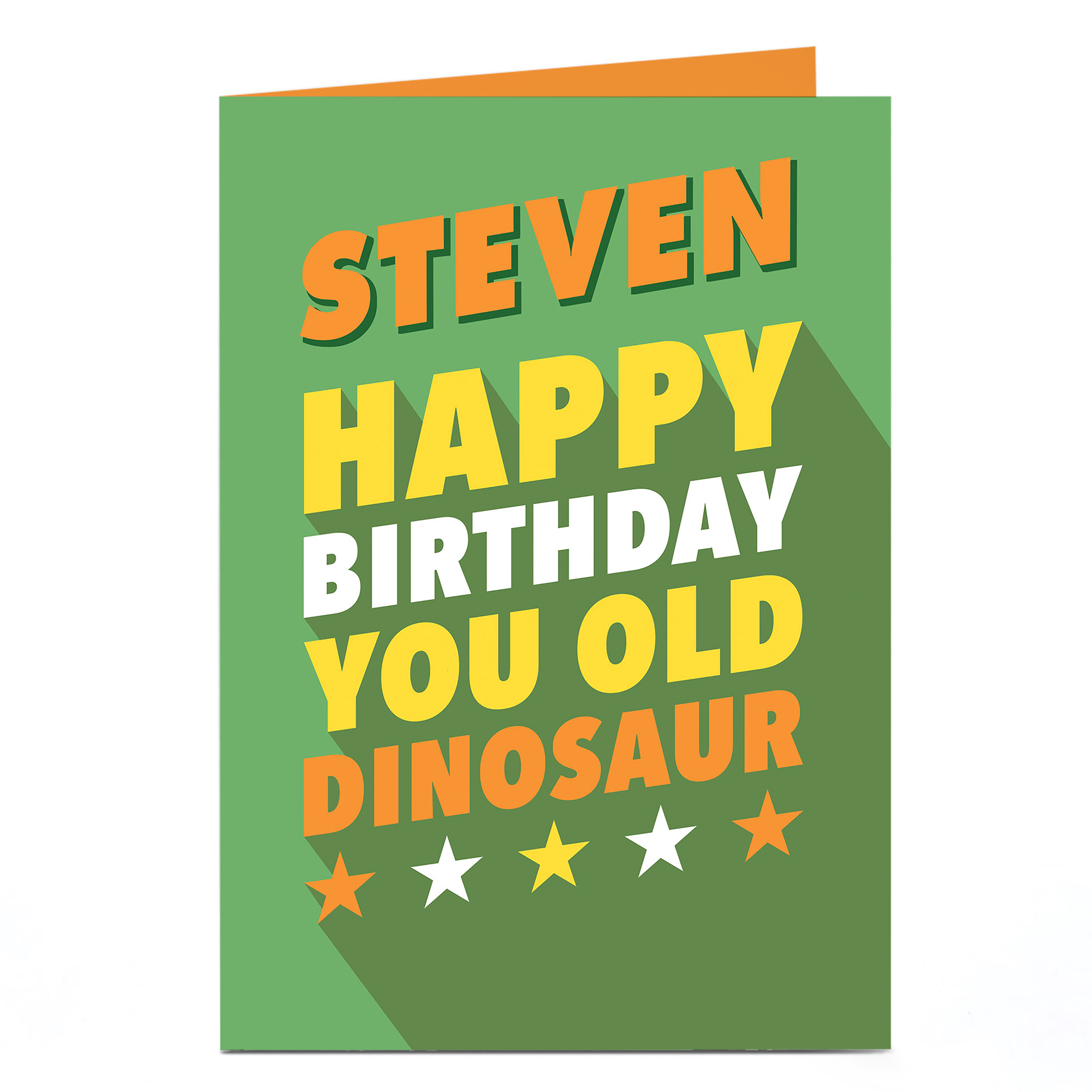 Personalised Birthday Card - You Old Dinosaur