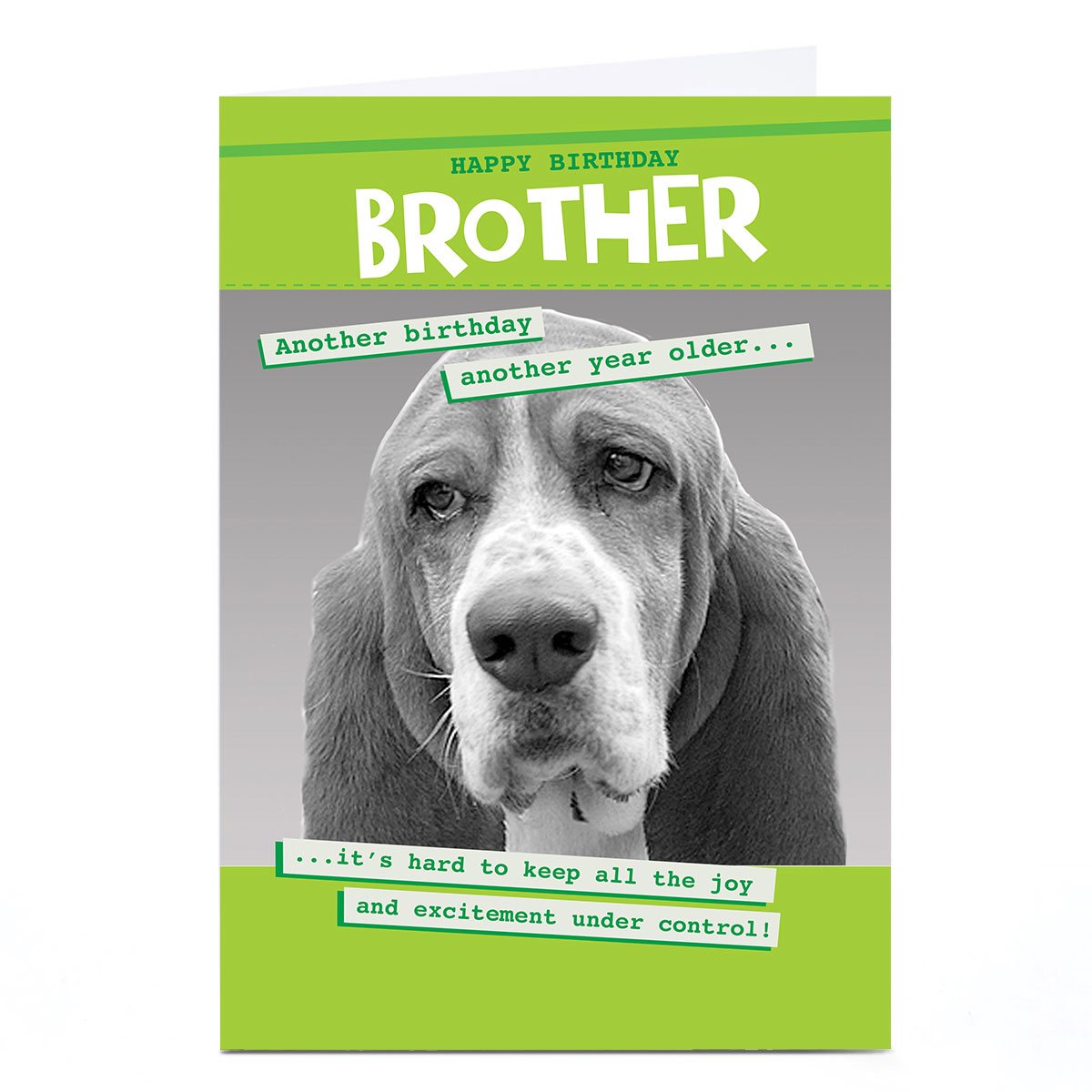 Personalised Quitting Hollywood Birthday Card - Brother