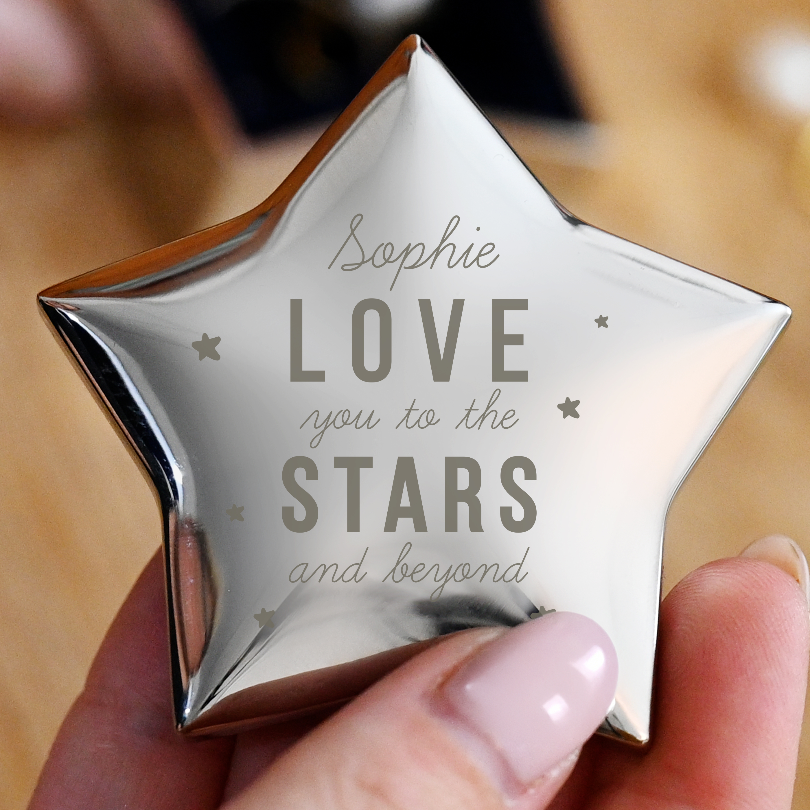 Personalised Love You To The Stars Star Trinket Box