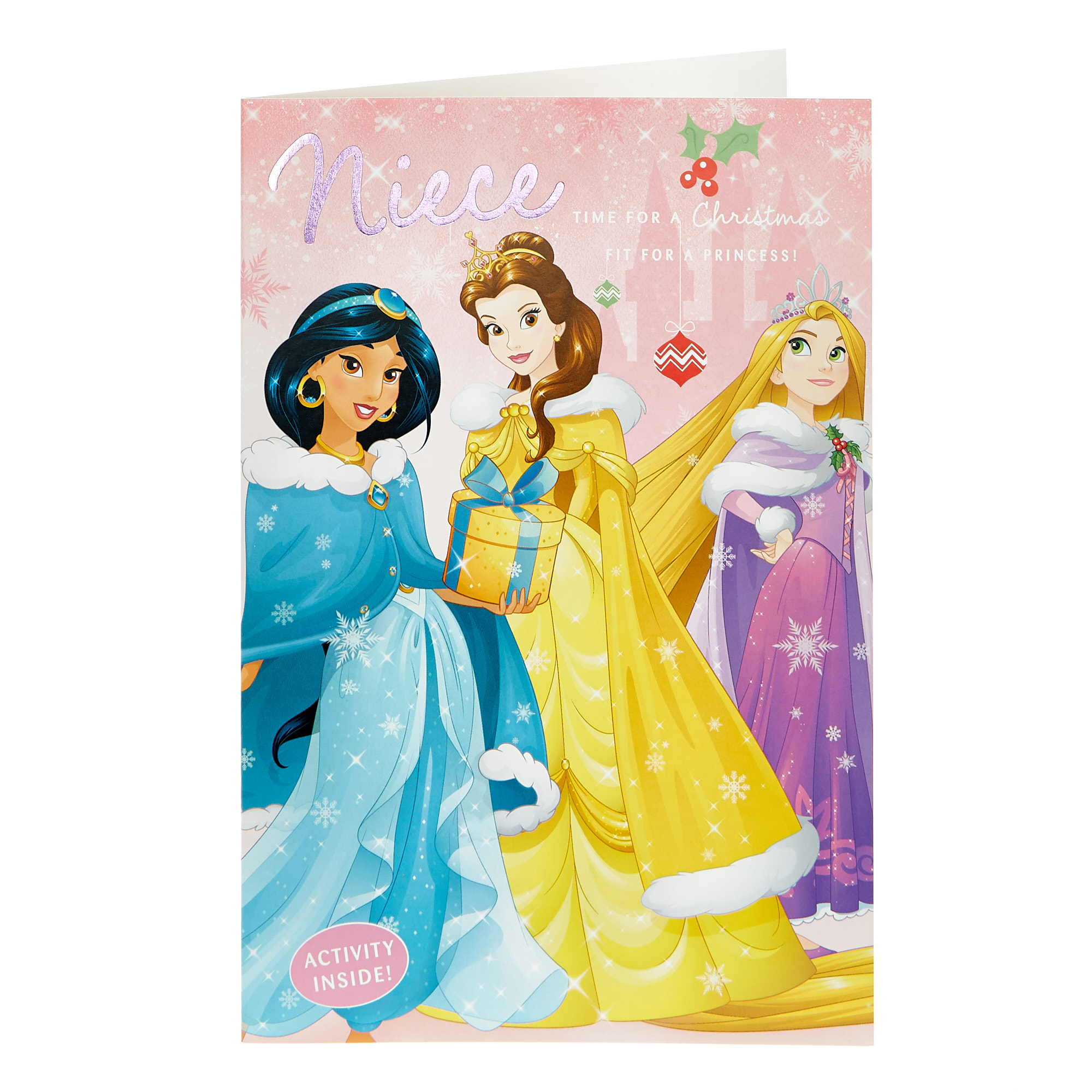 Disney Princess Christmas Card - Niece 