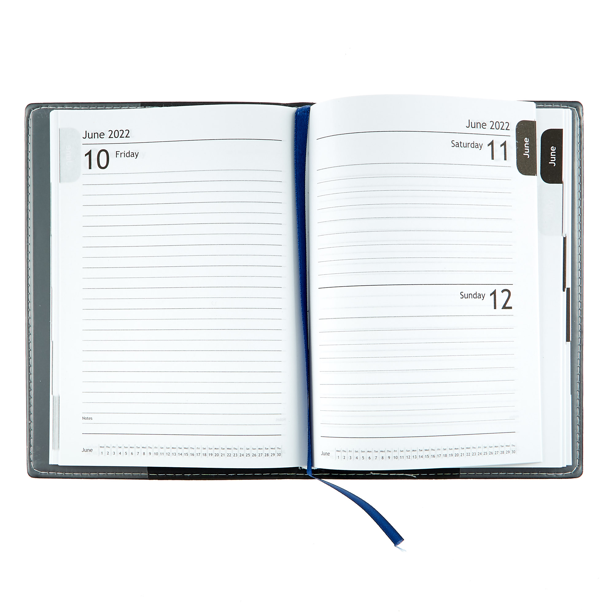 Navy Page-A-Day 2022 Pocket Diary