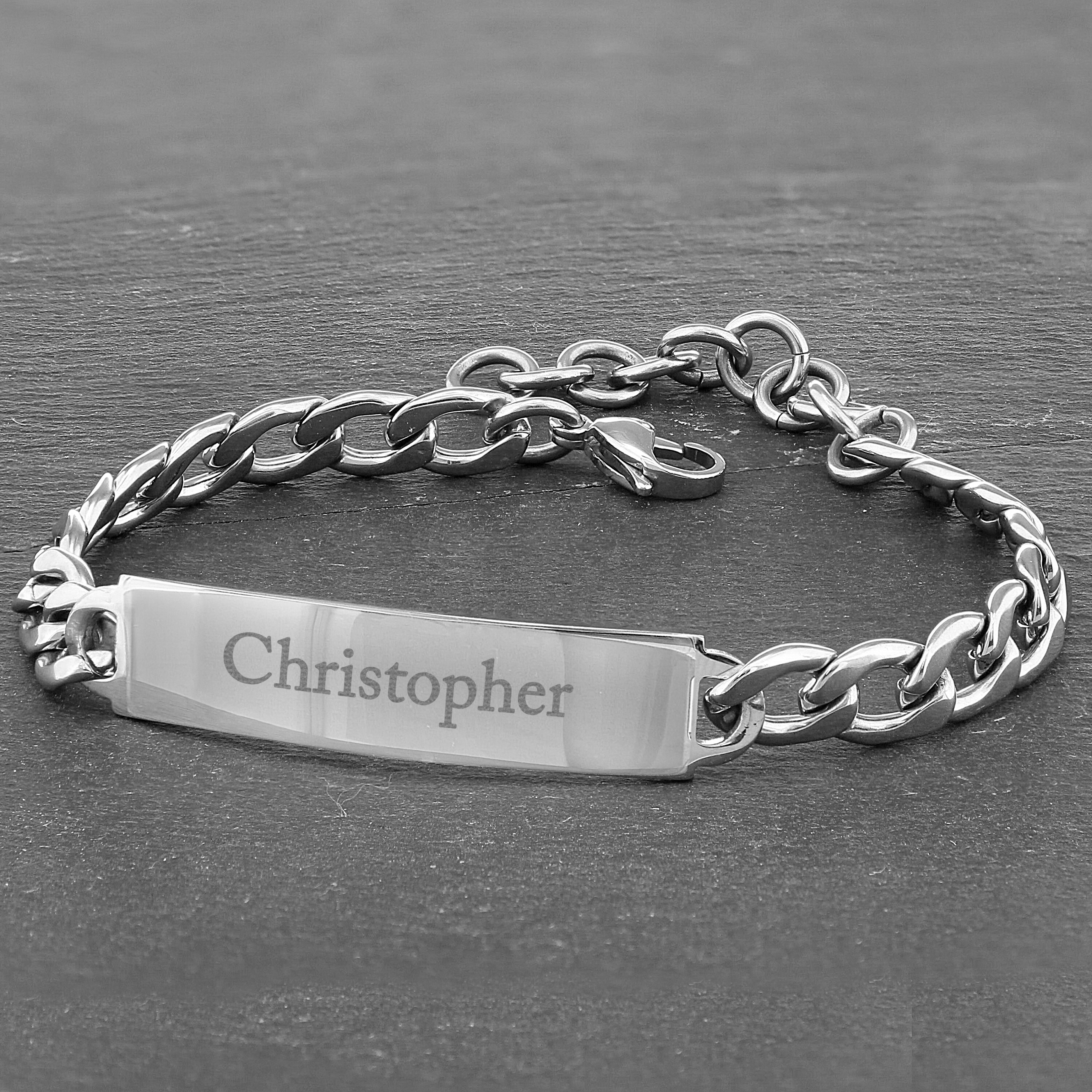 Personalised Stainless Steel Unisex Bracelet 