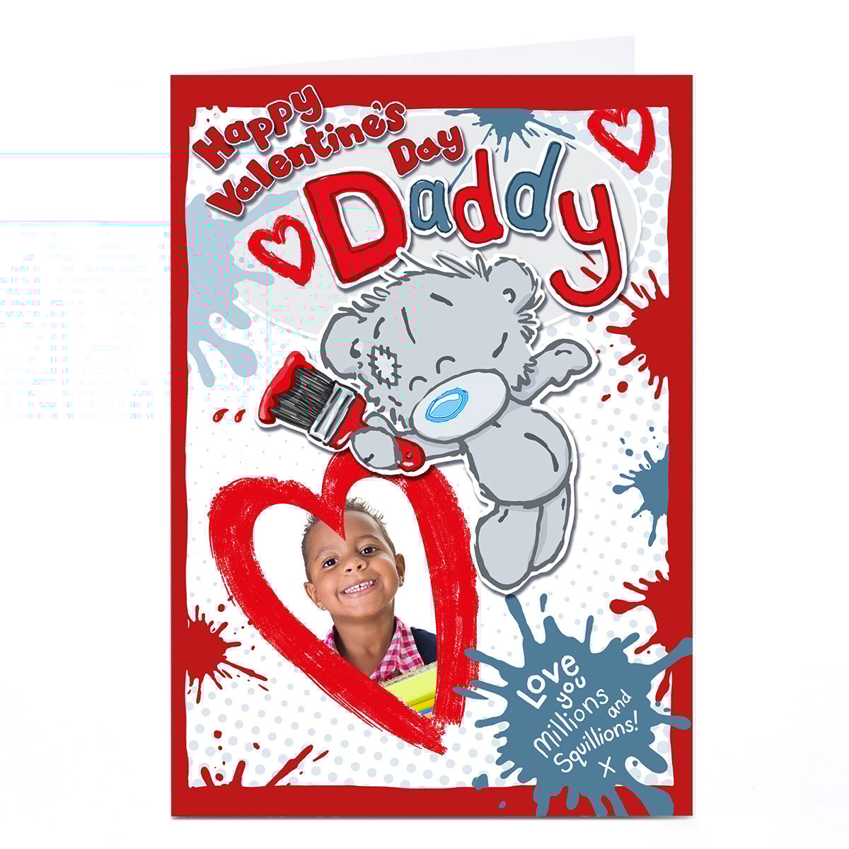 Personalised Tatty Teddy Valentine's Day Card - Daddy