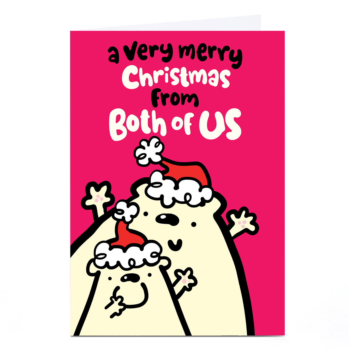 Personalised Fruitloops Christmas Card - From Both Of Us