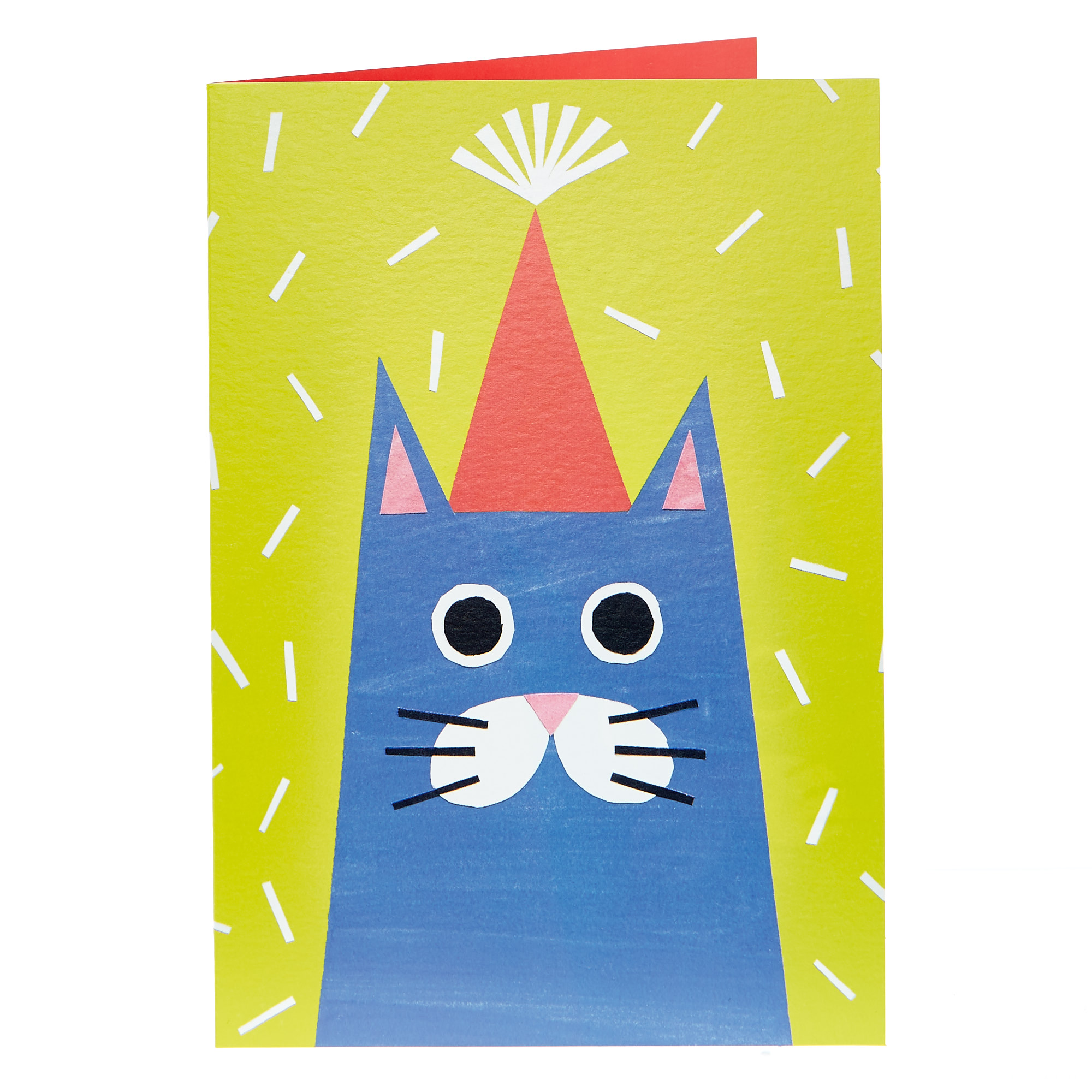 Birthday Card - Cat In A Party Hat