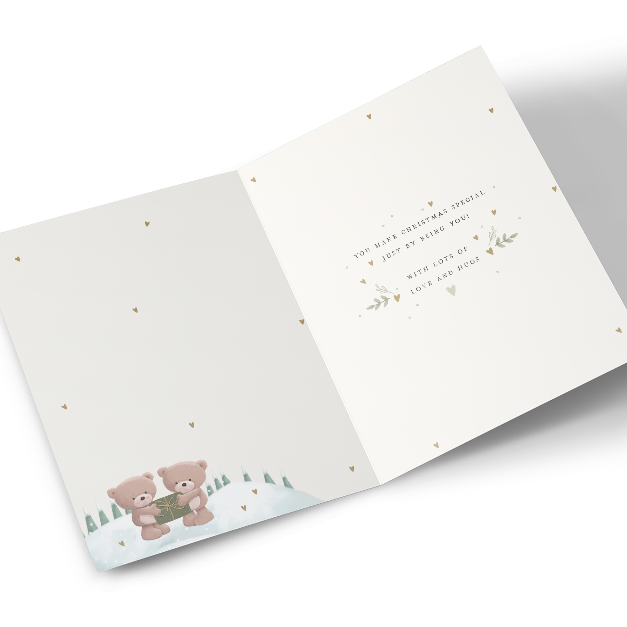 Hugs Christmas Card - Your Love Is The Best Gift, For My Lovely Wife