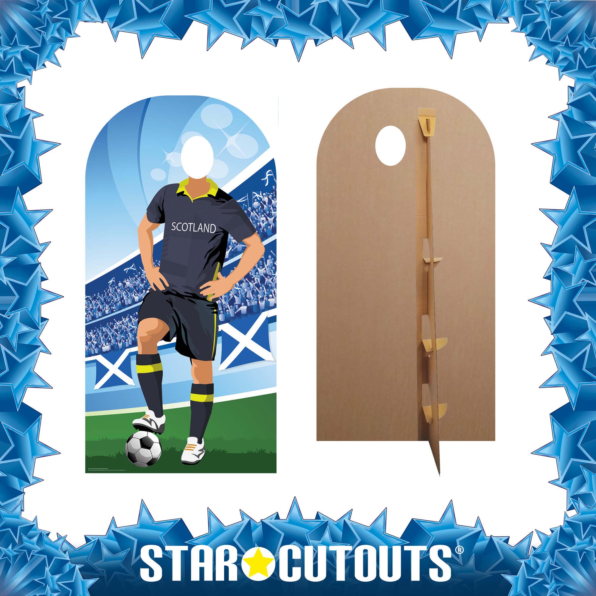Scotland World Cup Football Stand In Cardboard Cutout 
