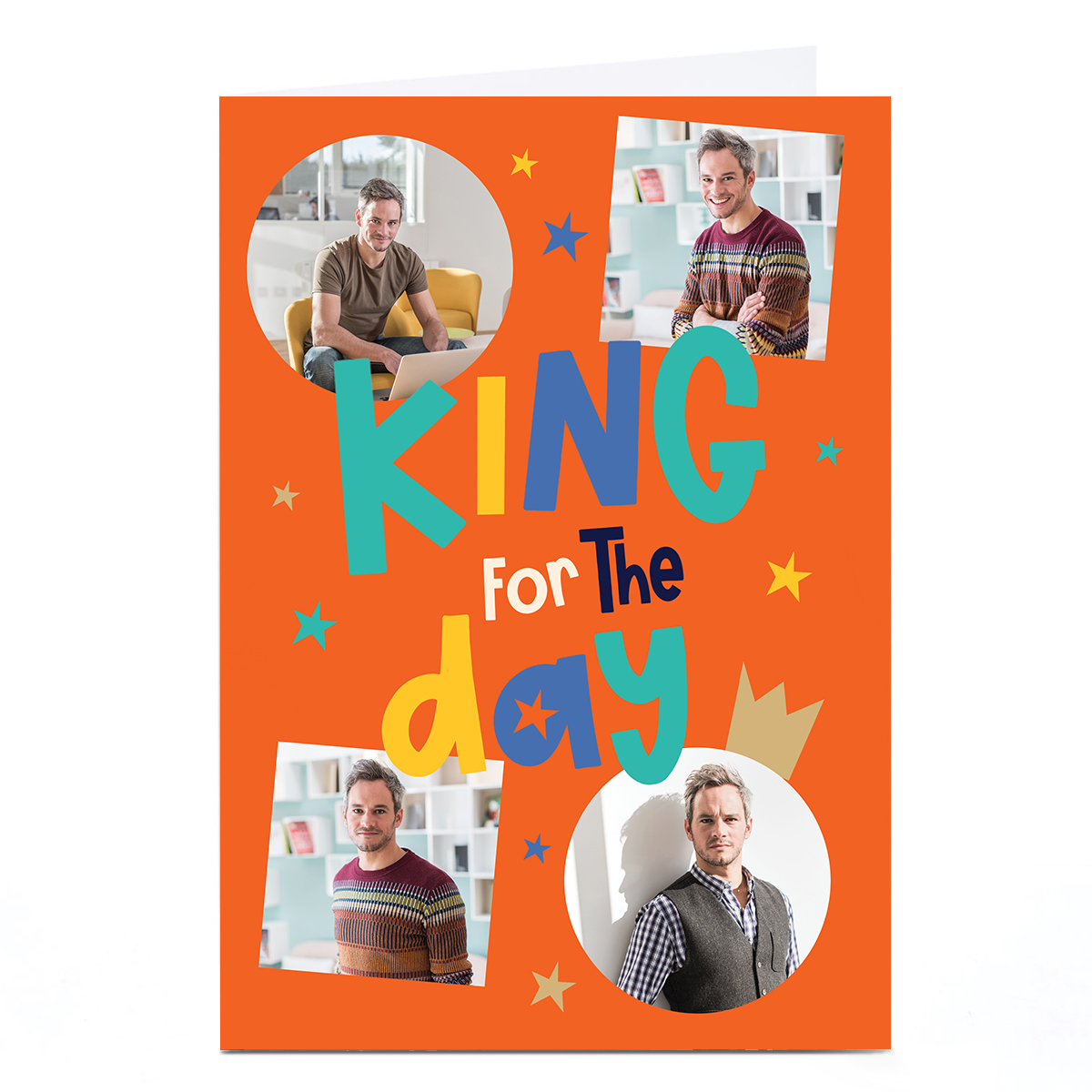 Photo Father's Day Card - King For The Day