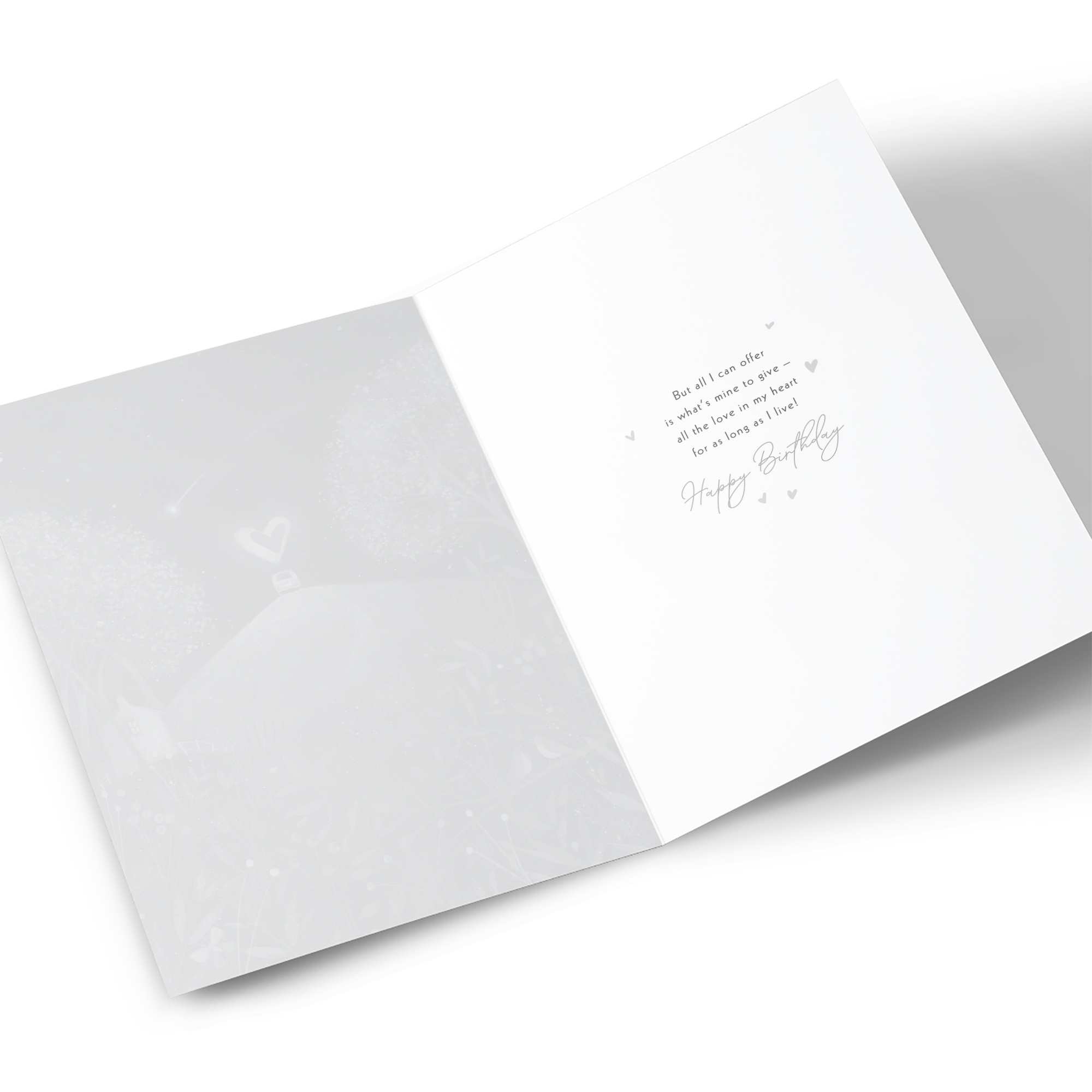Birthday Card - Romantic Night I'd Give You the World, Husband