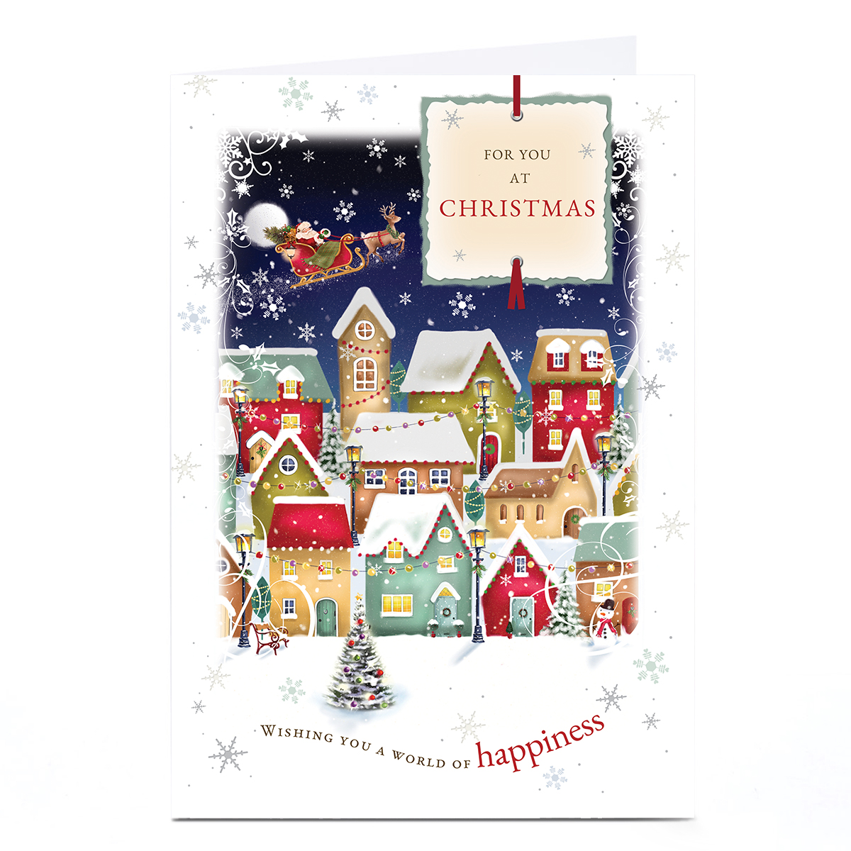 Personalised Christmas Card - For You at Christmas