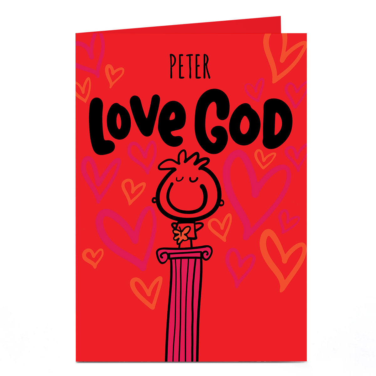 Personalised Fruitloops Valentine's Day Card - Love God
