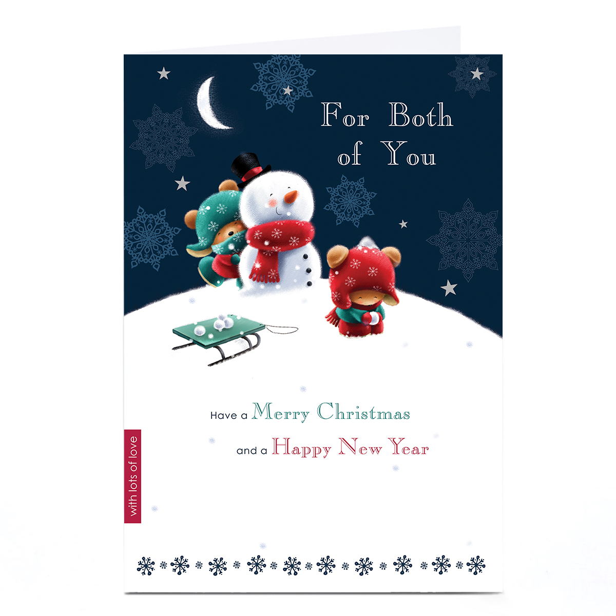 Personalised Christmas Card - For Both of You