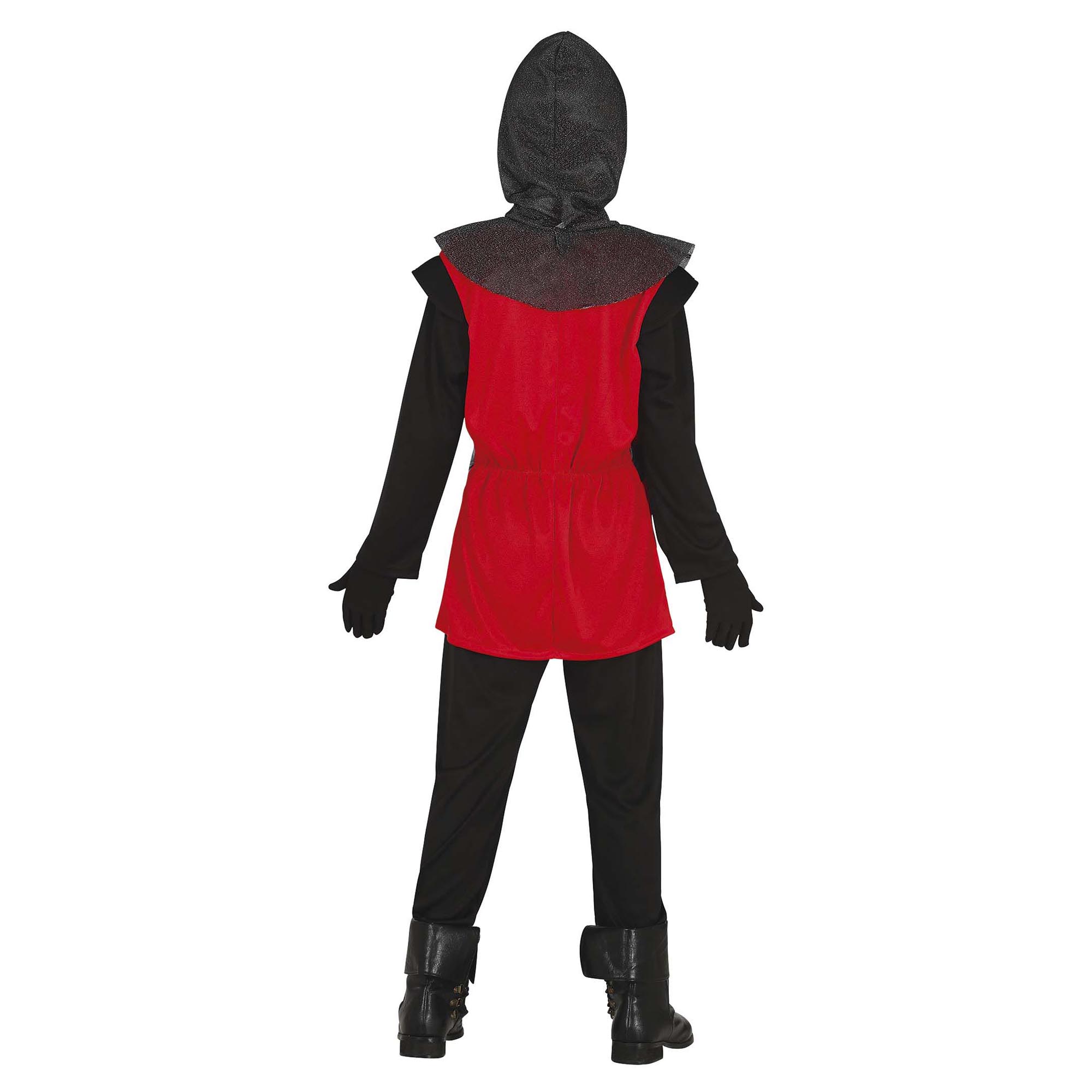 Red Medieval Knight Children's Fancy Dress Costume 