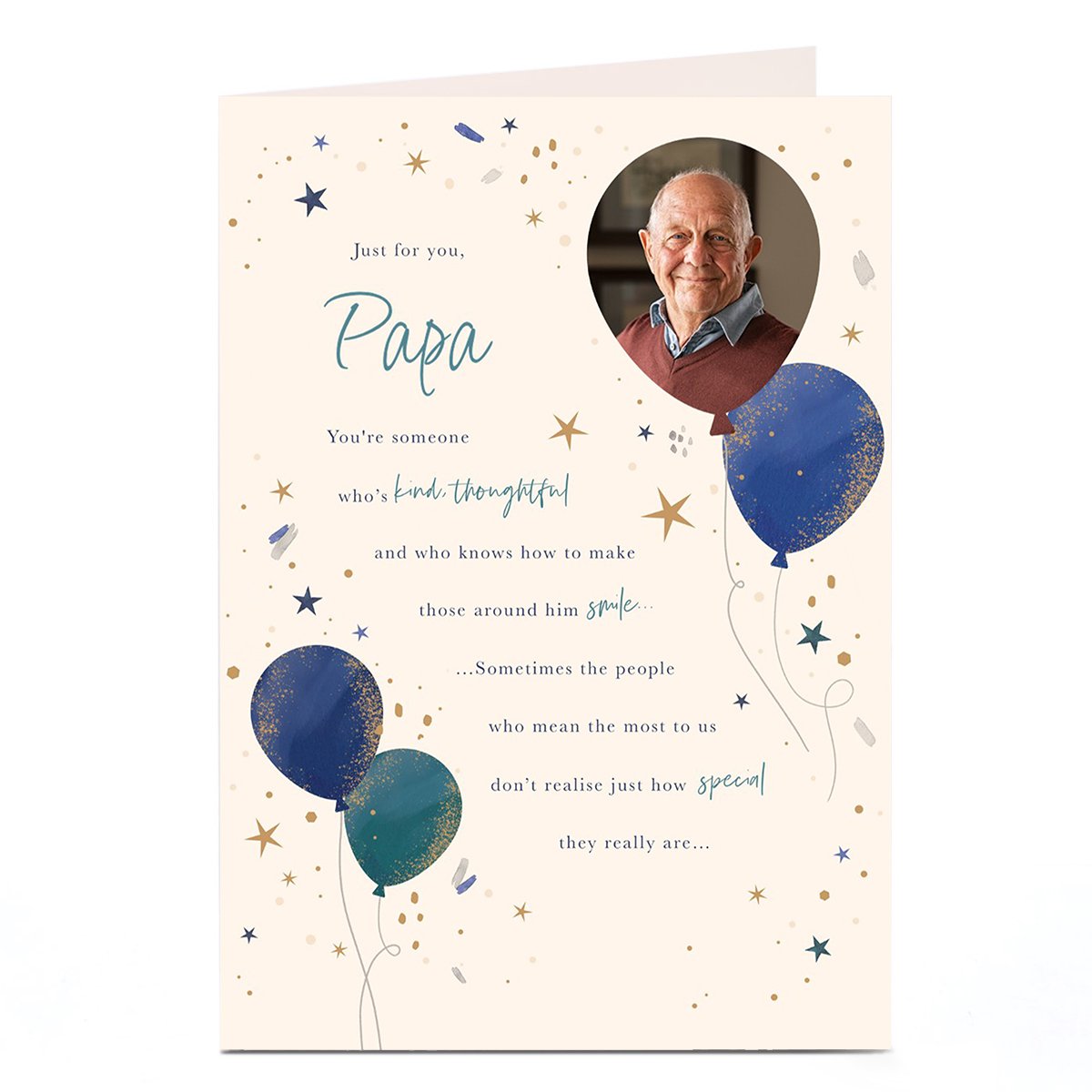 Photo Birthday Card - Just How Special, Papa