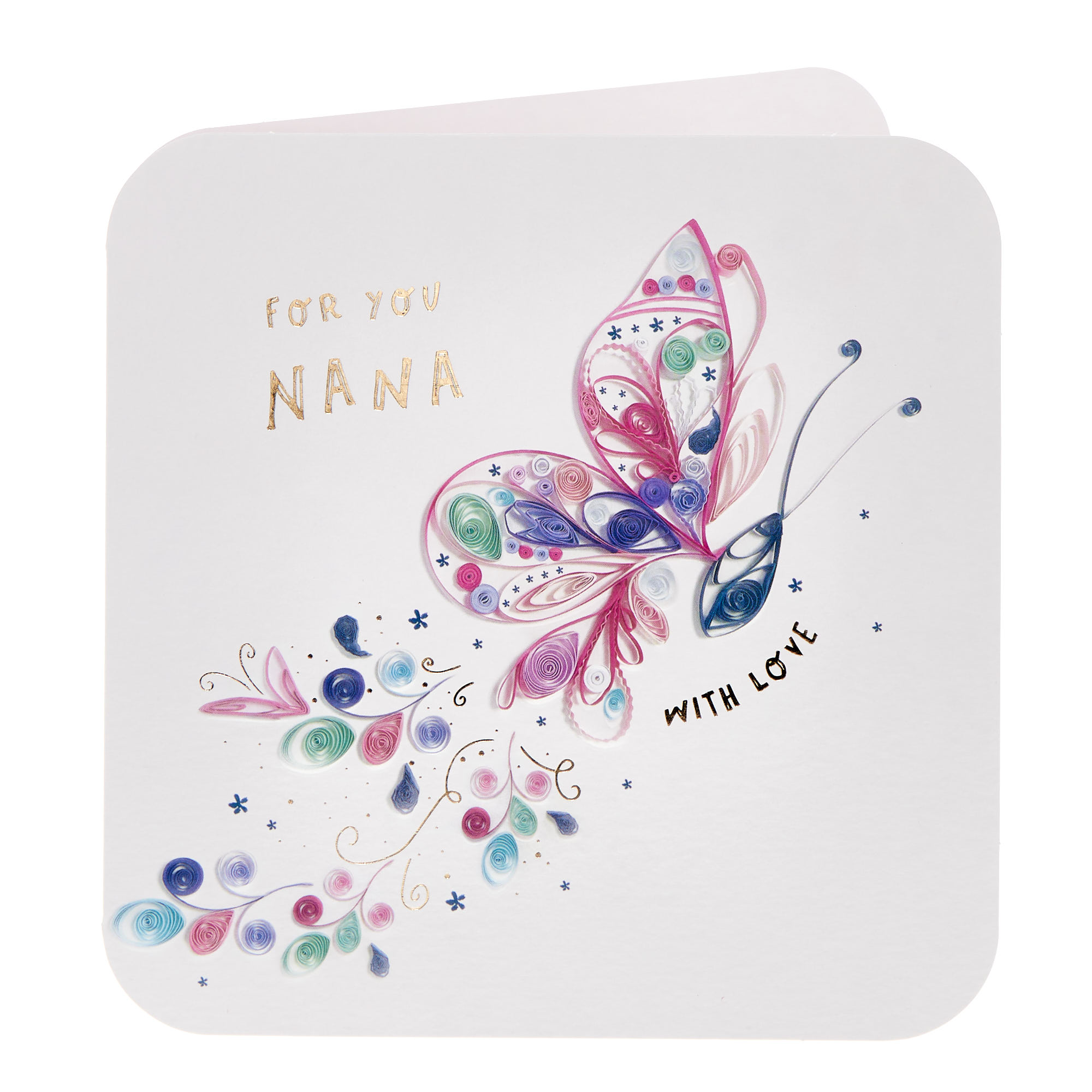 Nana With Love Butterfly Mother's Day Card