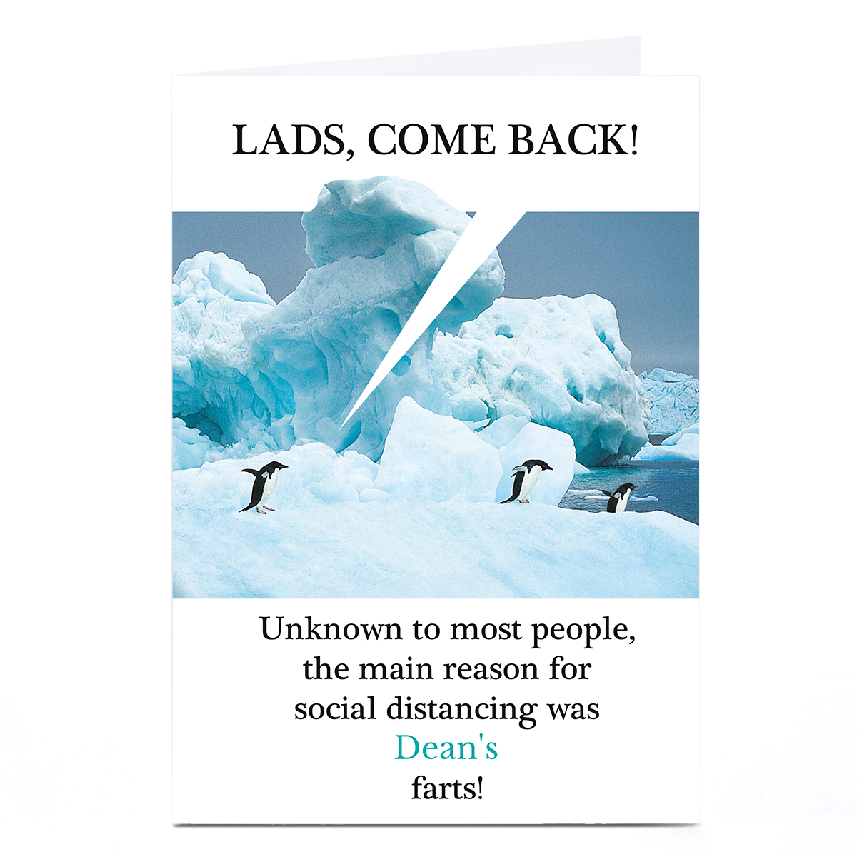 Personalised Madcap Manor Birthday Card - Lads, Come Back!