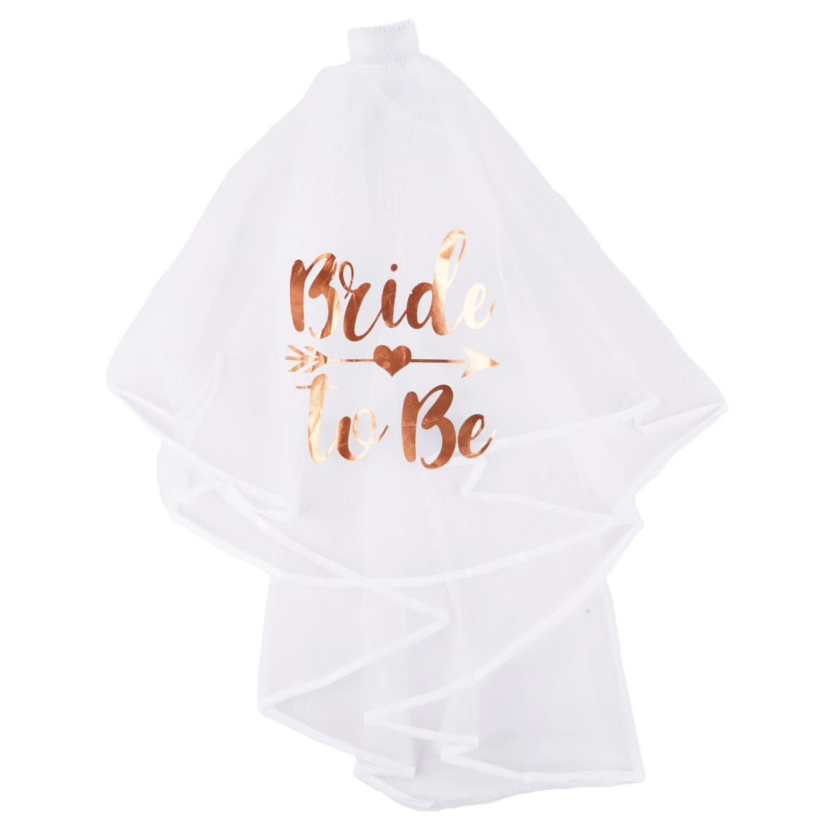 Rose Gold Bride-To-Be Hen Party Veil